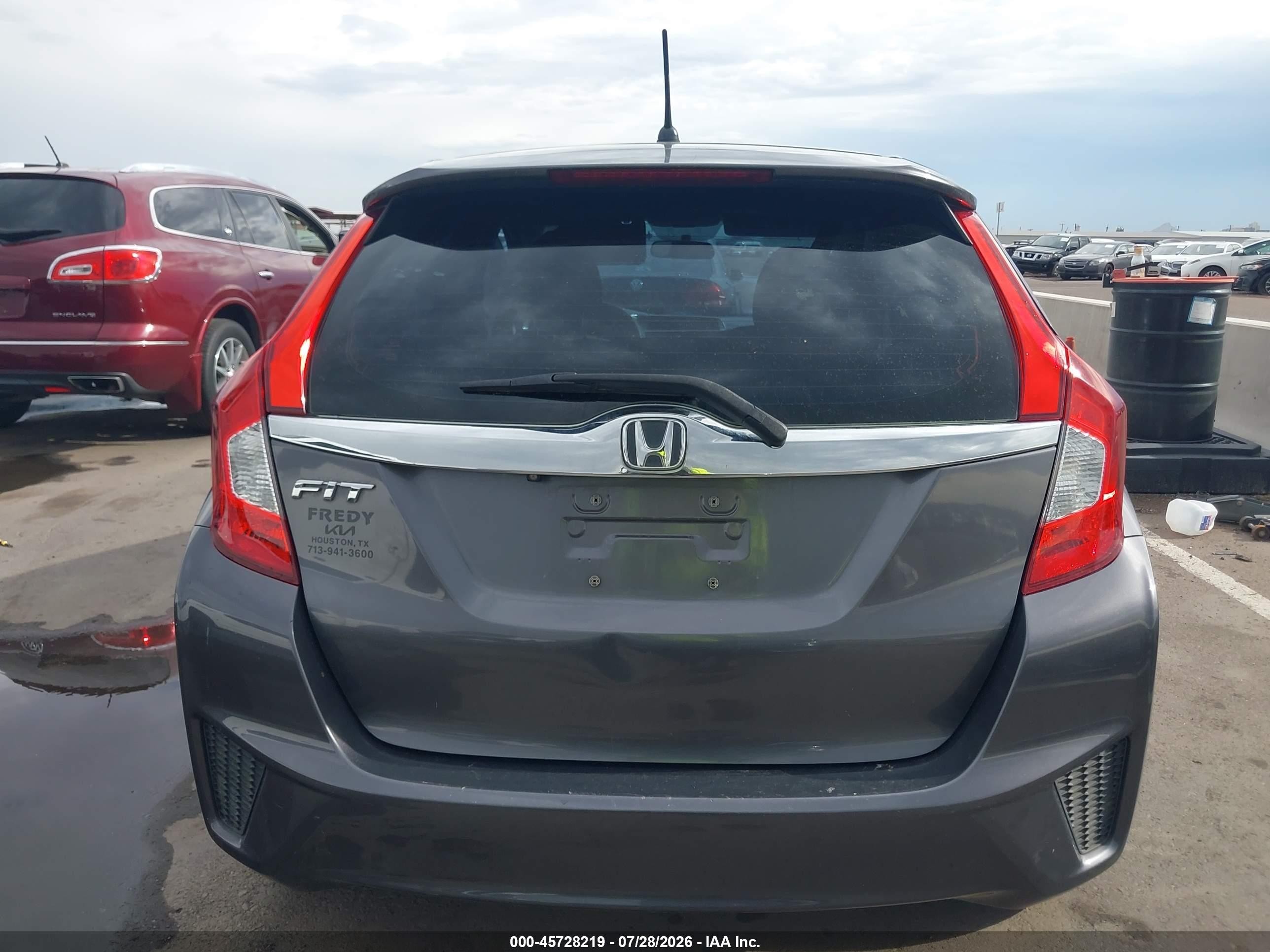 2015 Honda Fit Ex/ex-l Gray vin: 3HGGK5H84FM770953