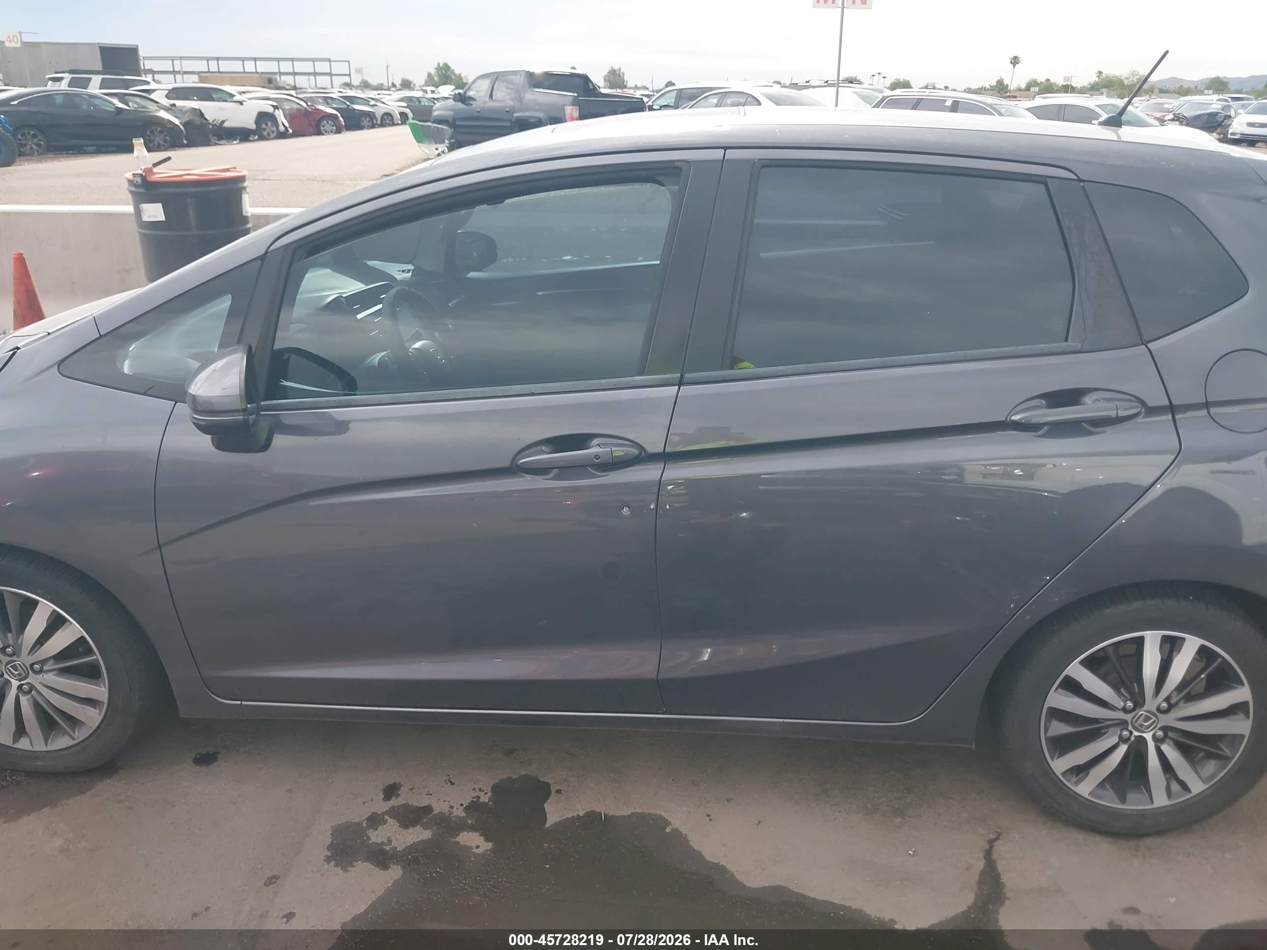 2015 Honda Fit Ex/ex-l Gray vin: 3HGGK5H84FM770953