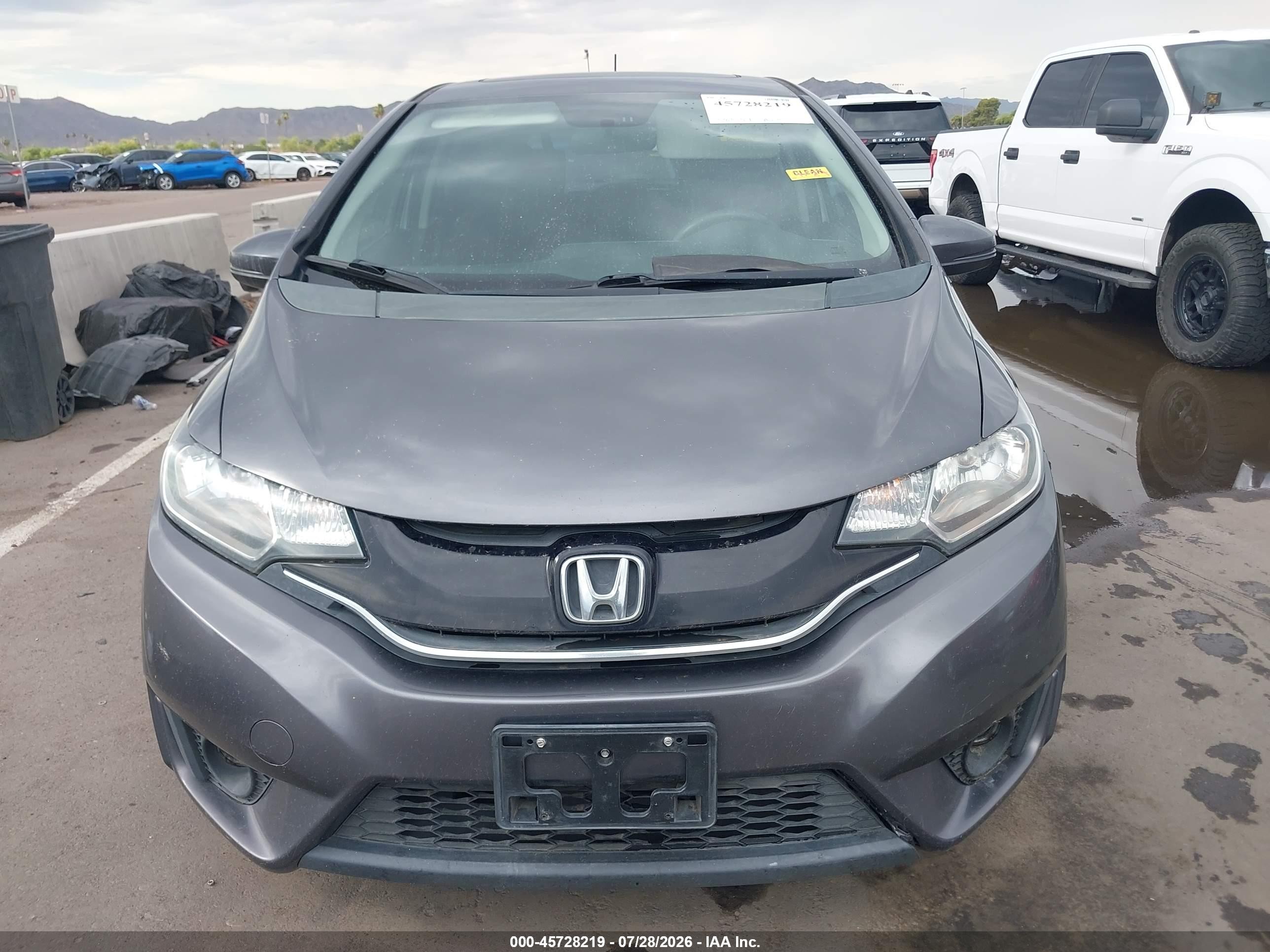 2015 Honda Fit Ex/ex-l Gray vin: 3HGGK5H84FM770953