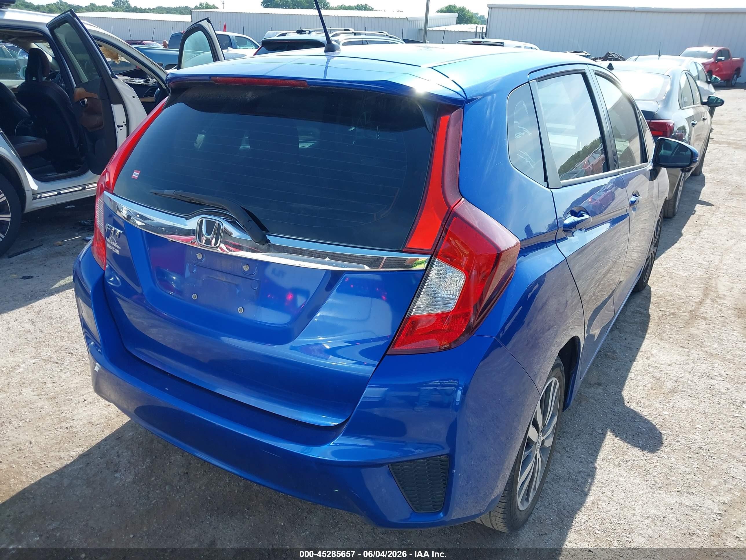 2015 Honda Fit Ex/ex-l Синий vin: 3HGGK5H84FM771200