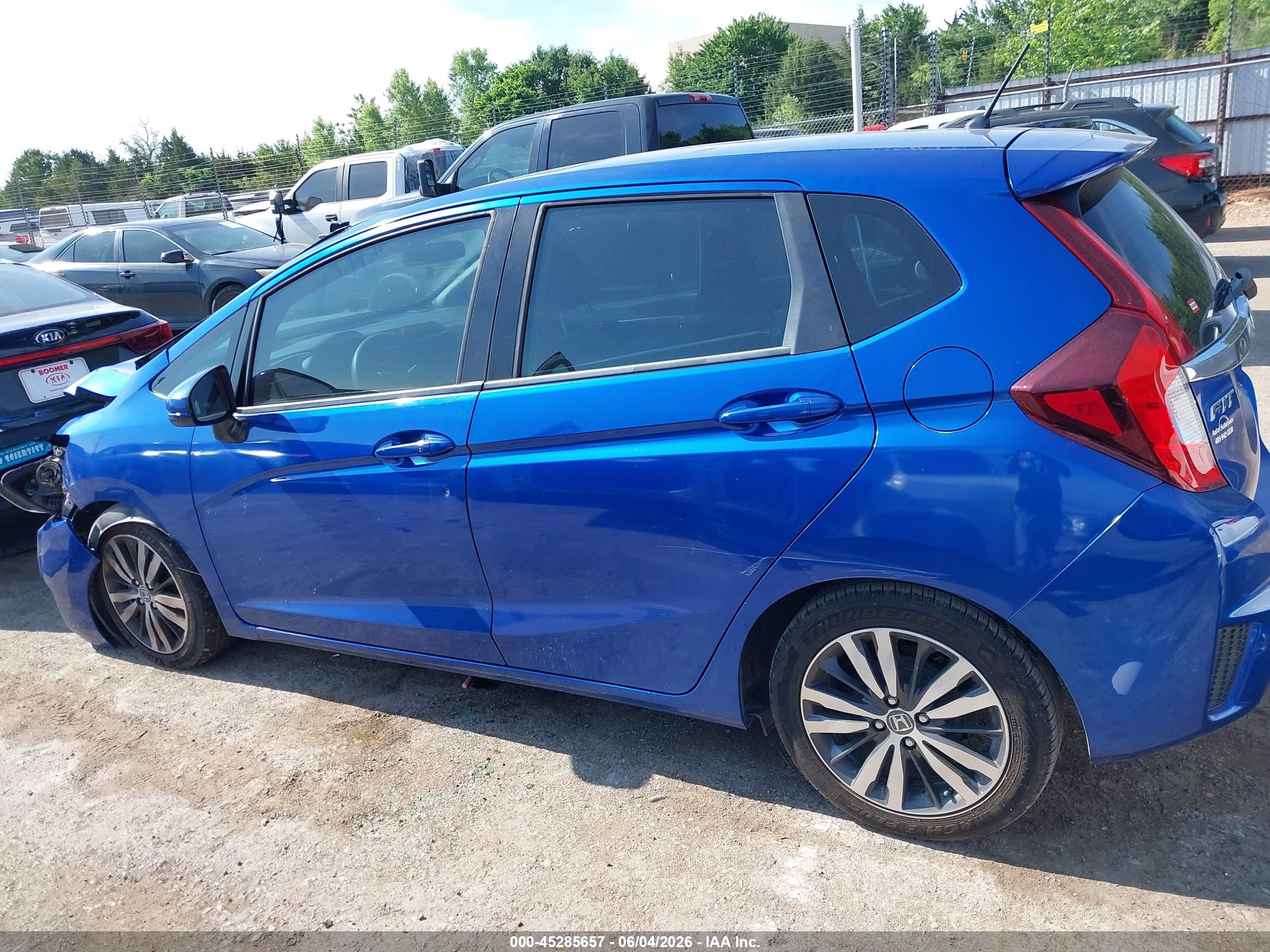 2015 Honda Fit Ex/ex-l Синий vin: 3HGGK5H84FM771200