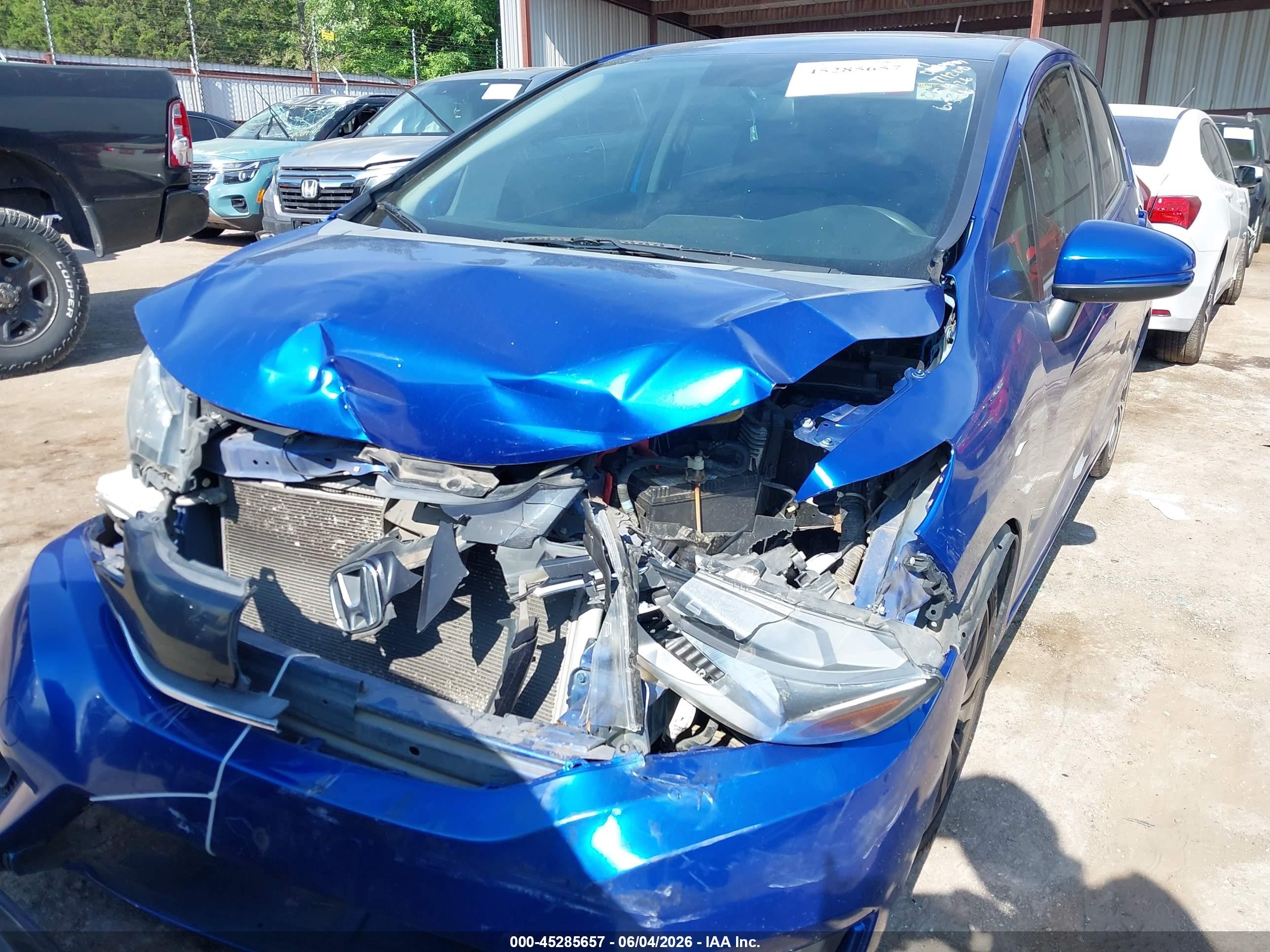 2015 Honda Fit Ex/ex-l Синий vin: 3HGGK5H84FM771200