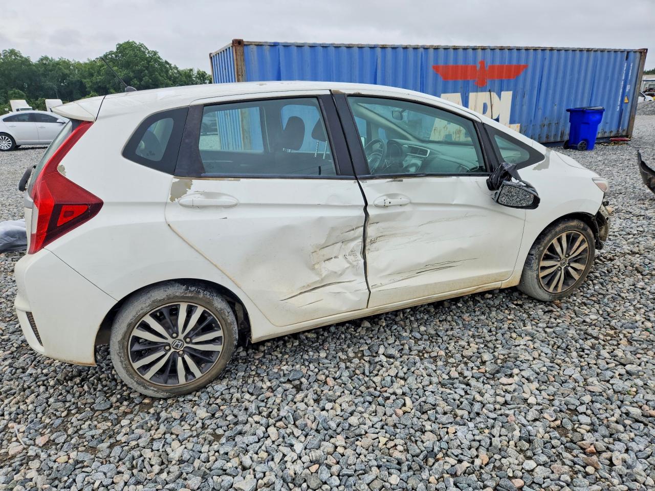 2015 Honda Fit Ex White vin: 3HGGK5H84FM771259