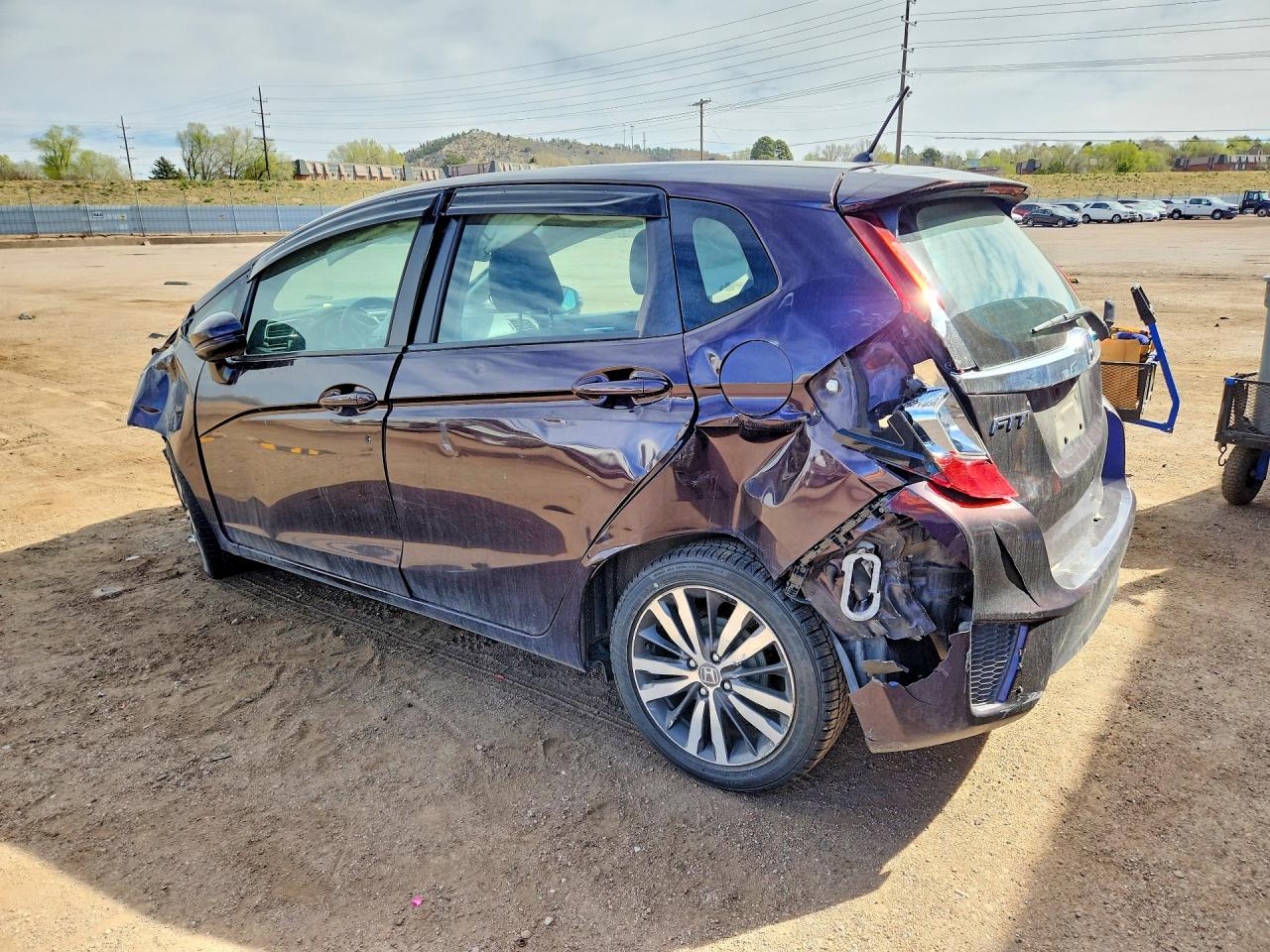 2015 Honda Fit Ex Purple vin: 3HGGK5H84FM774405