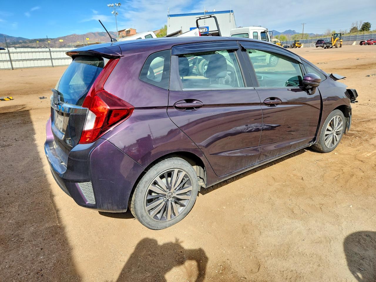 2015 Honda Fit Ex Purple vin: 3HGGK5H84FM774405