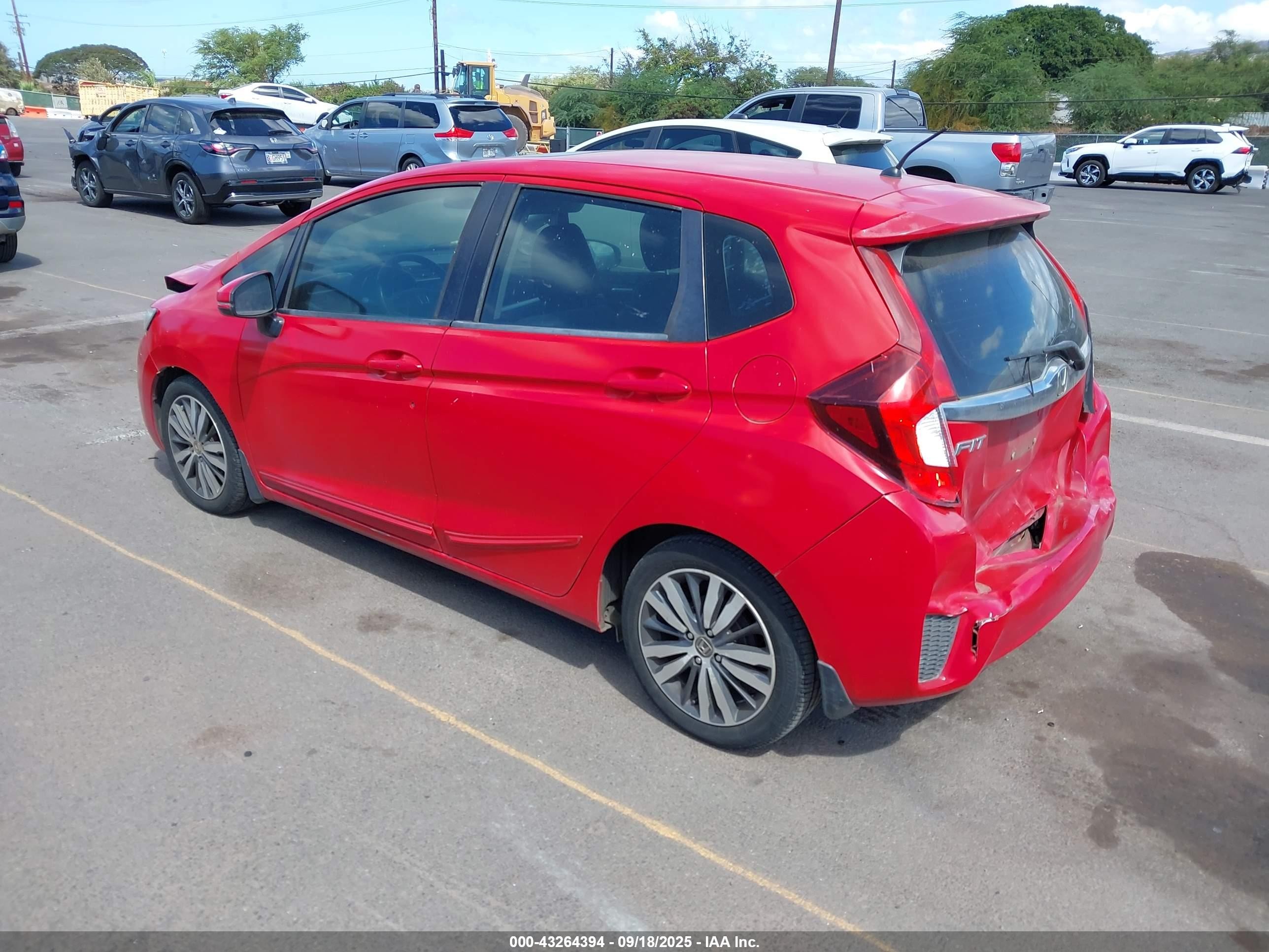 2015 Honda Fit Ex/ex-l Красный vin: 3HGGK5H84FM774534