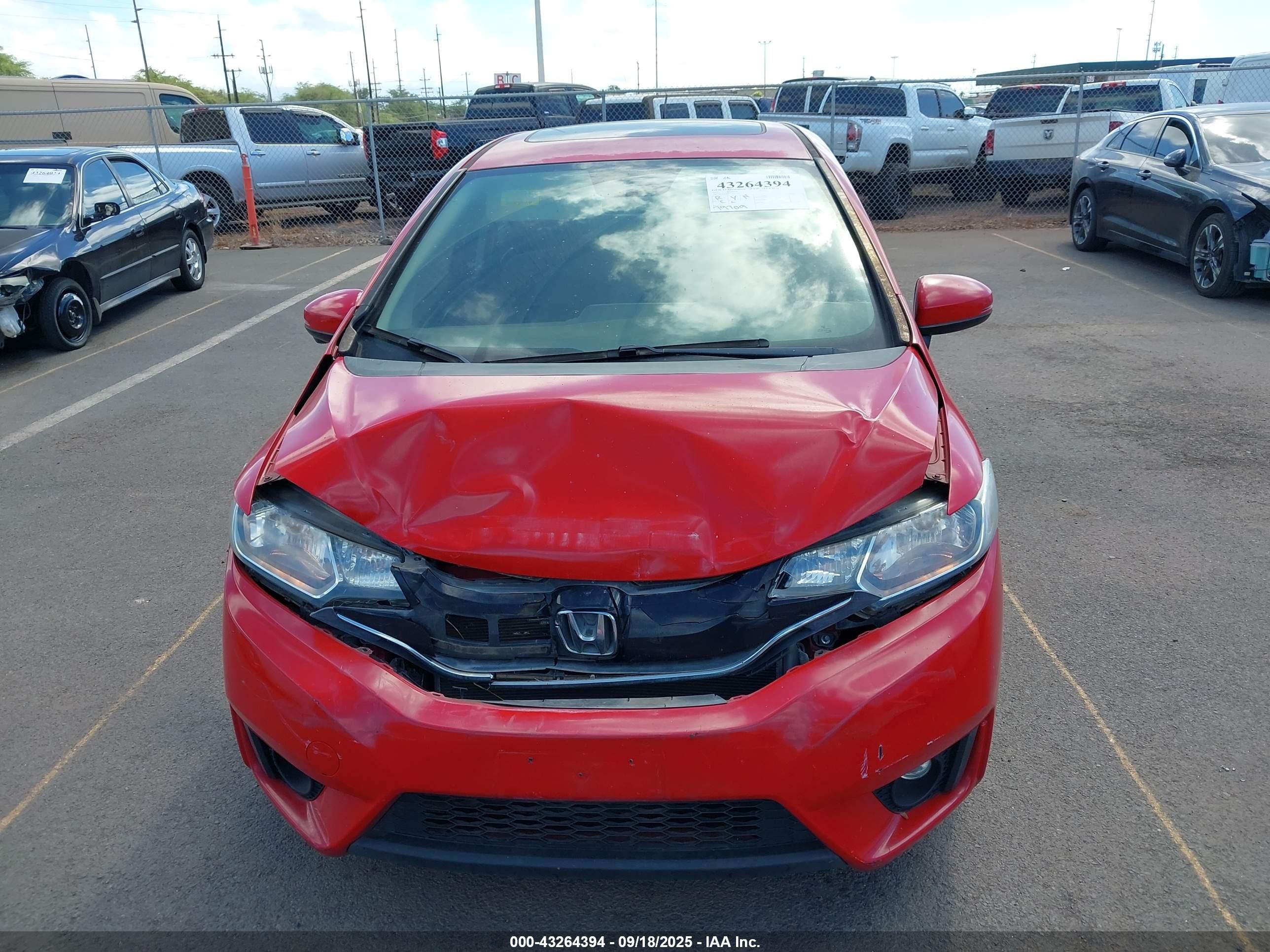 2015 Honda Fit Ex/ex-l Красный vin: 3HGGK5H84FM774534