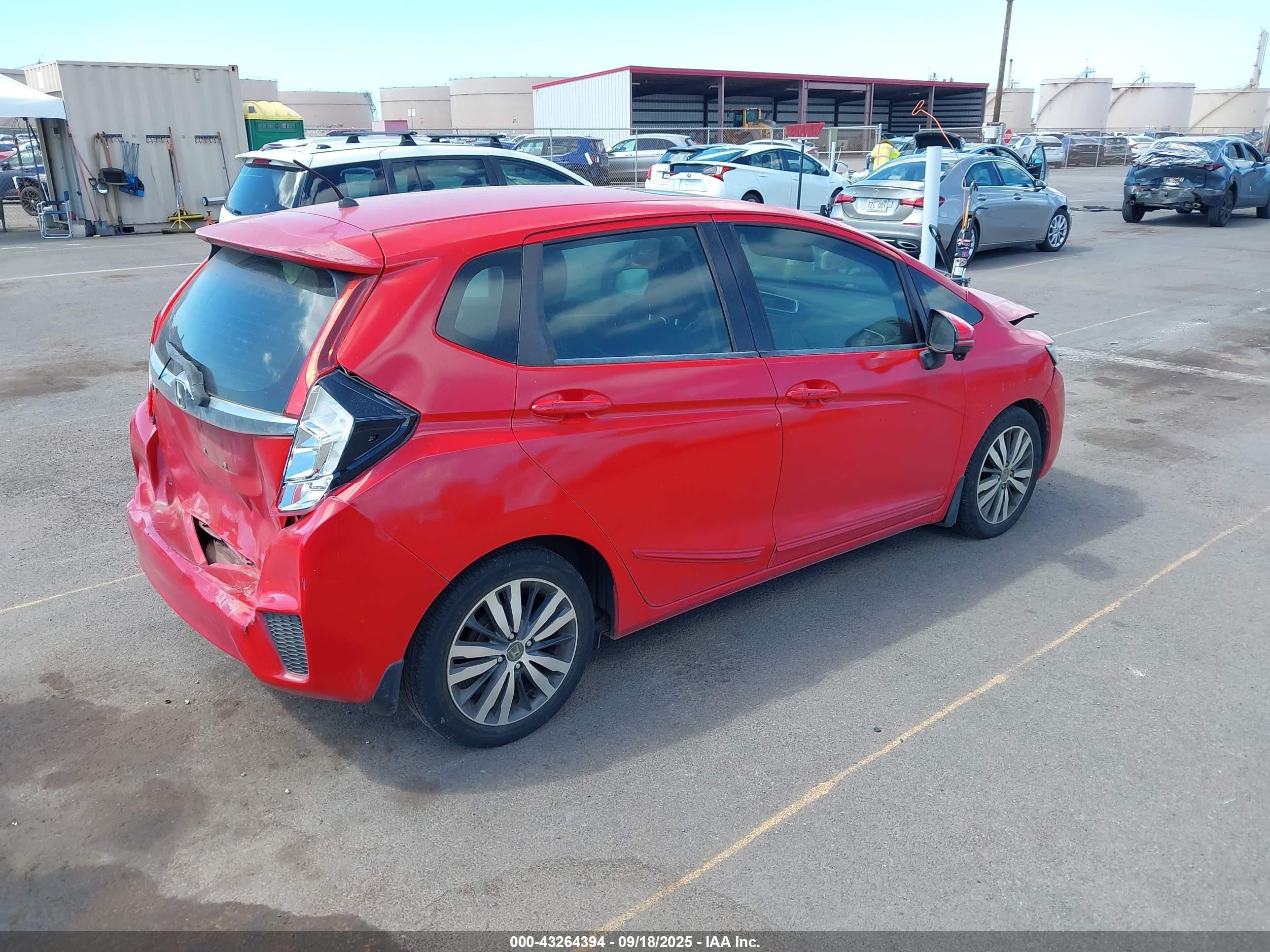 2015 Honda Fit Ex/ex-l Красный vin: 3HGGK5H84FM774534