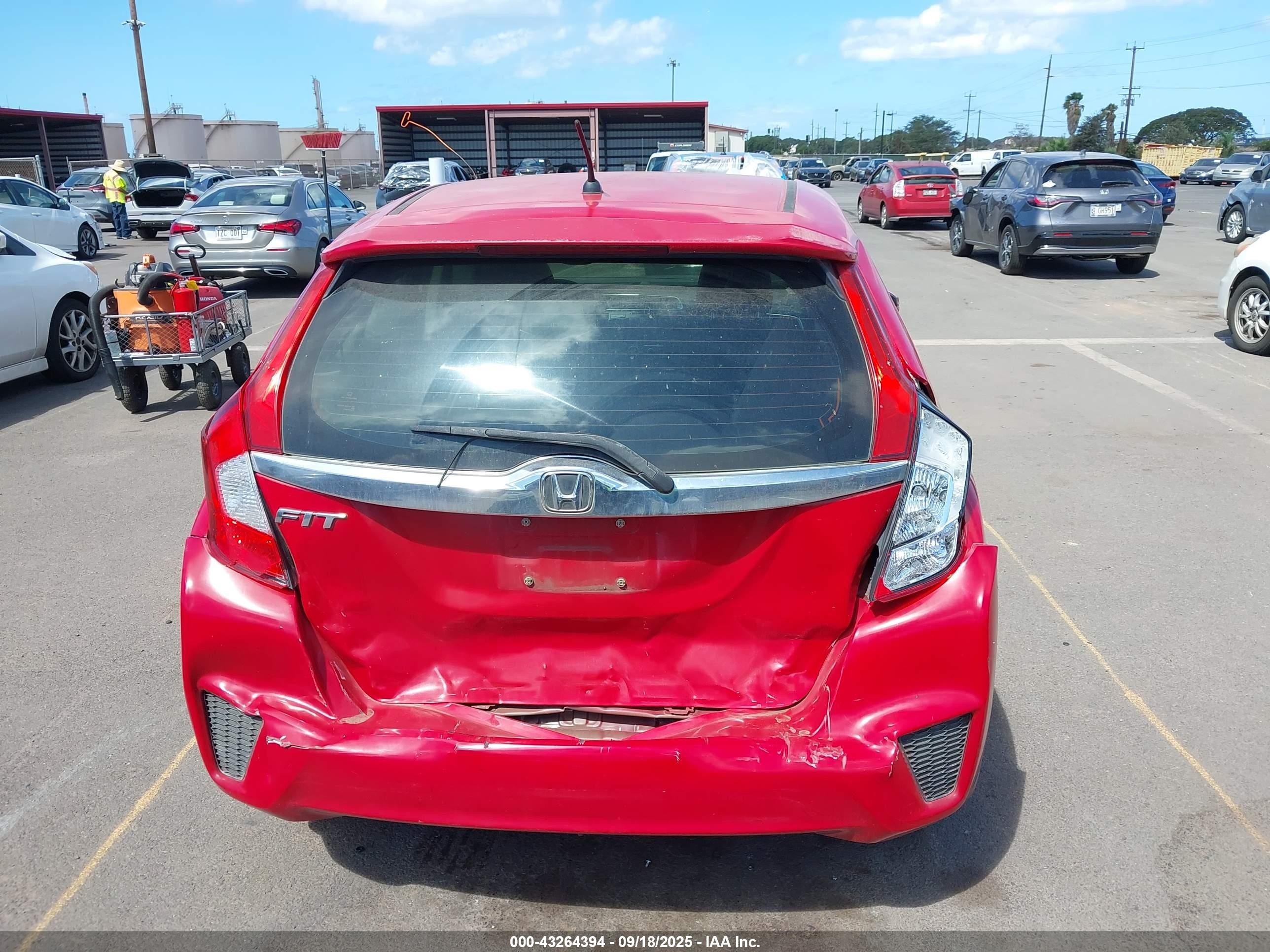 2015 Honda Fit Ex/ex-l Красный vin: 3HGGK5H84FM774534