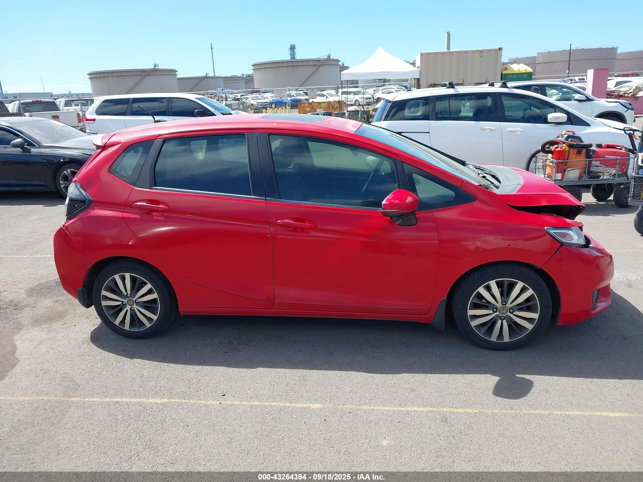 2015 Honda Fit Ex/ex-l Красный vin: 3HGGK5H84FM774534