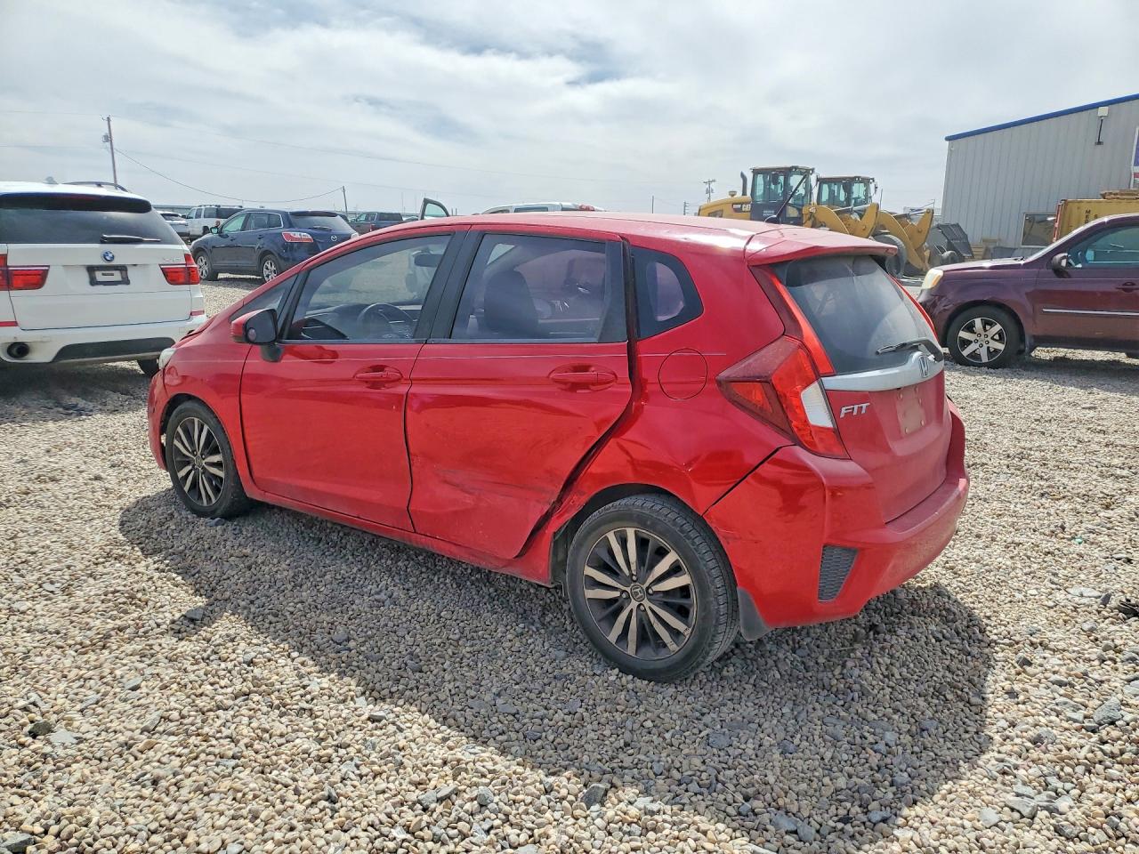 2015 Honda Fit Ex Red vin: 3HGGK5H84FM785808