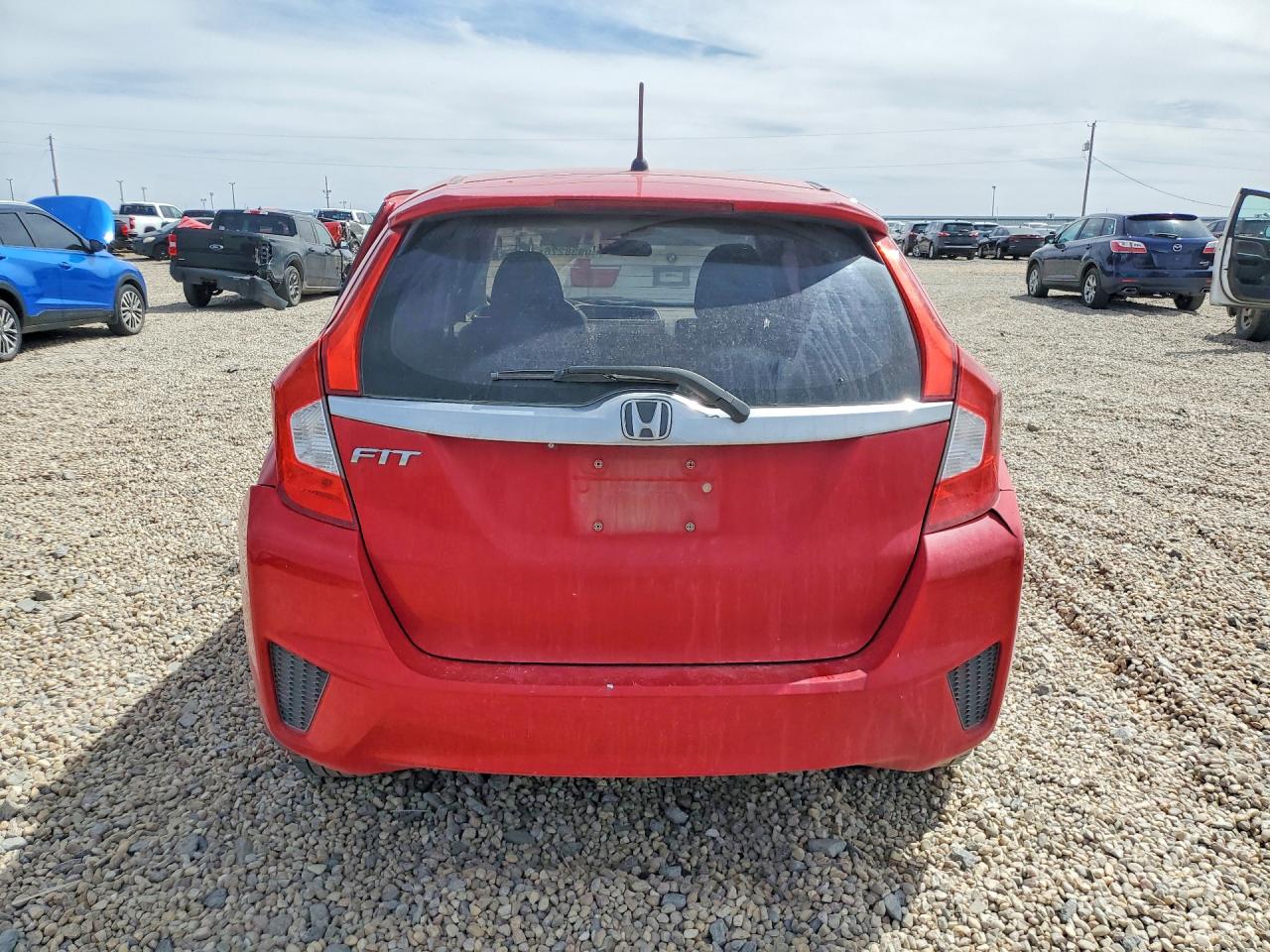 2015 Honda Fit Ex Red vin: 3HGGK5H84FM785808
