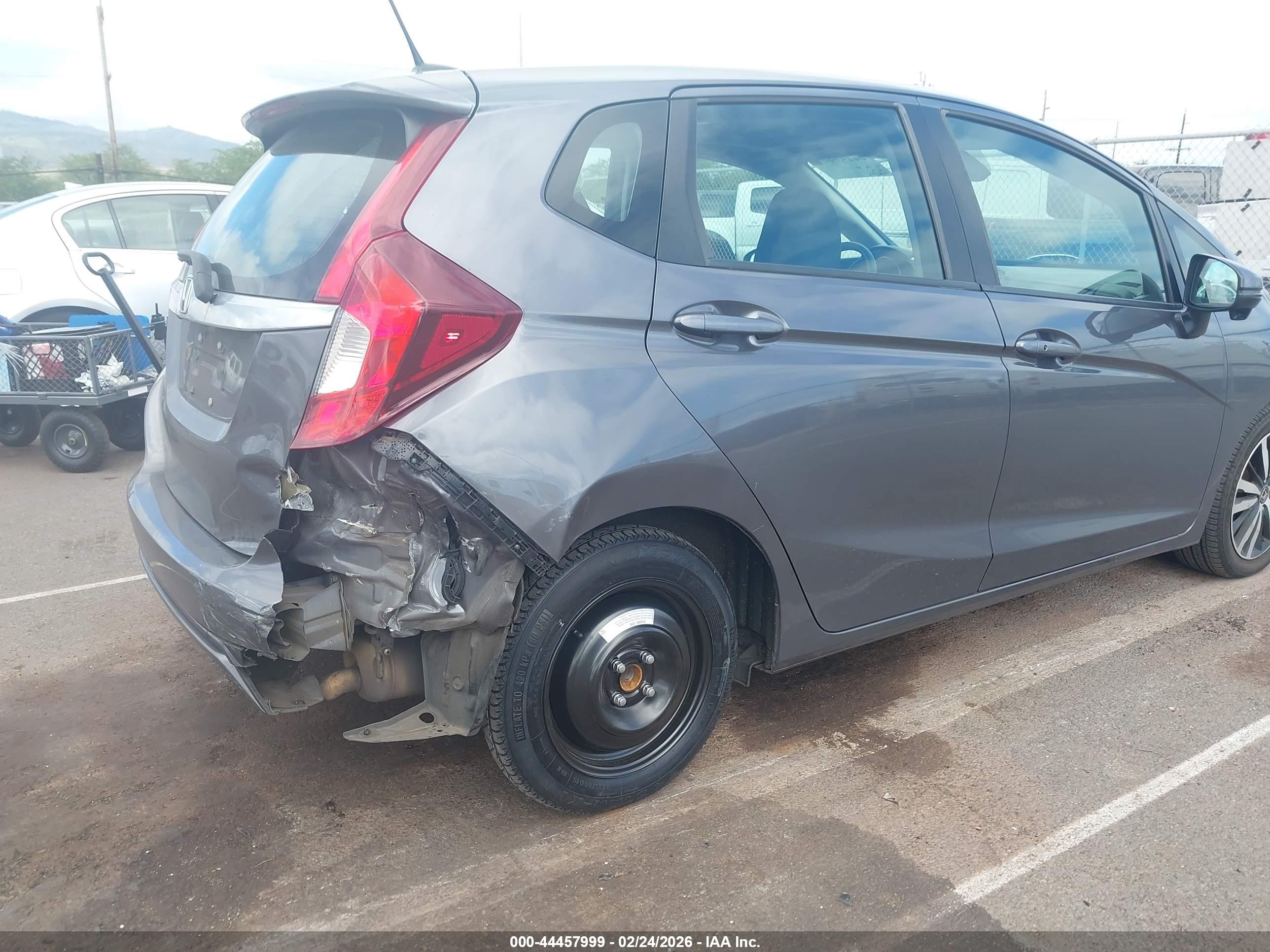 2020 Honda Fit Ex Gray vin: 3HGGK5H84LM705791