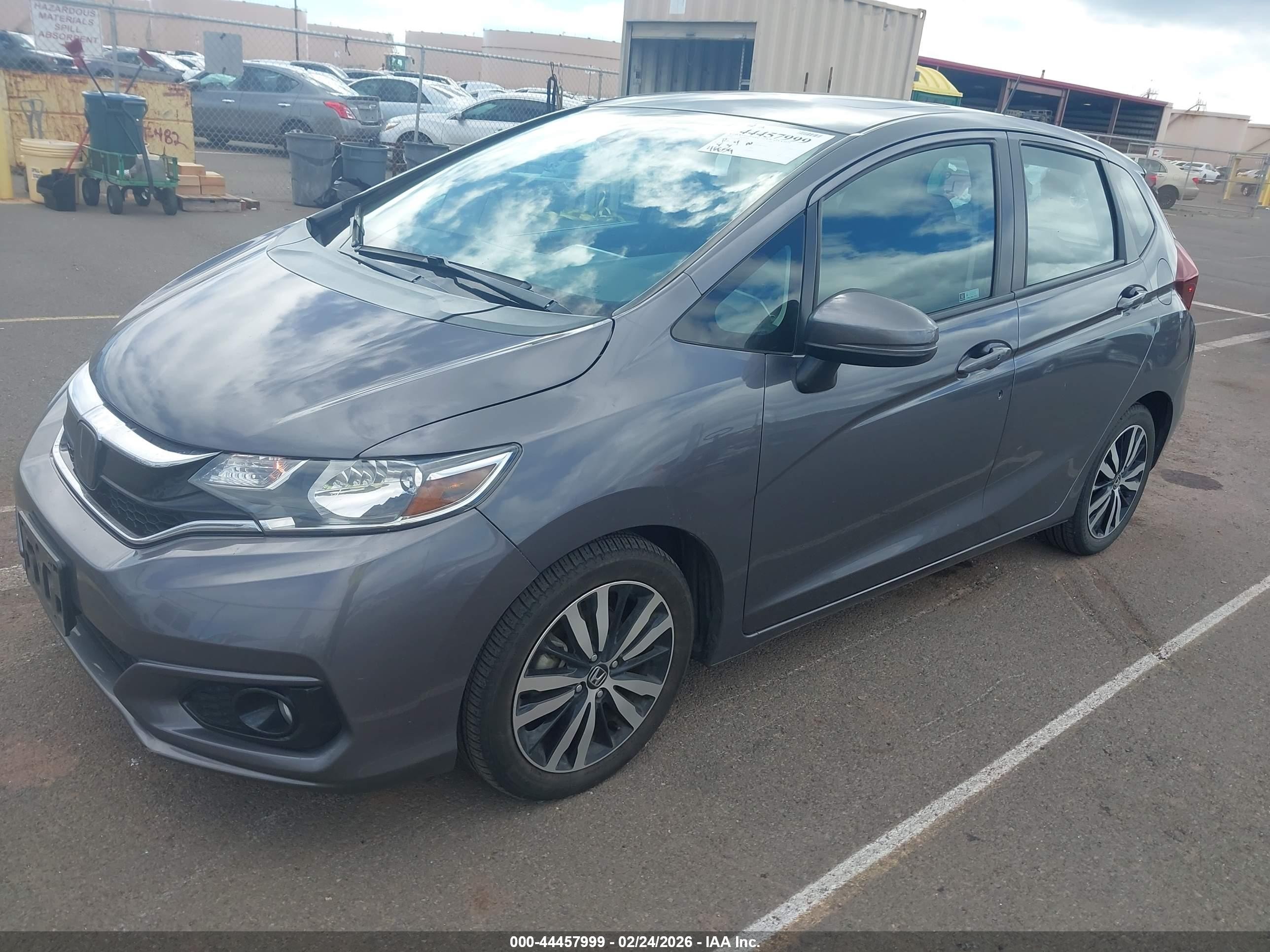 2020 Honda Fit Ex Gray vin: 3HGGK5H84LM705791