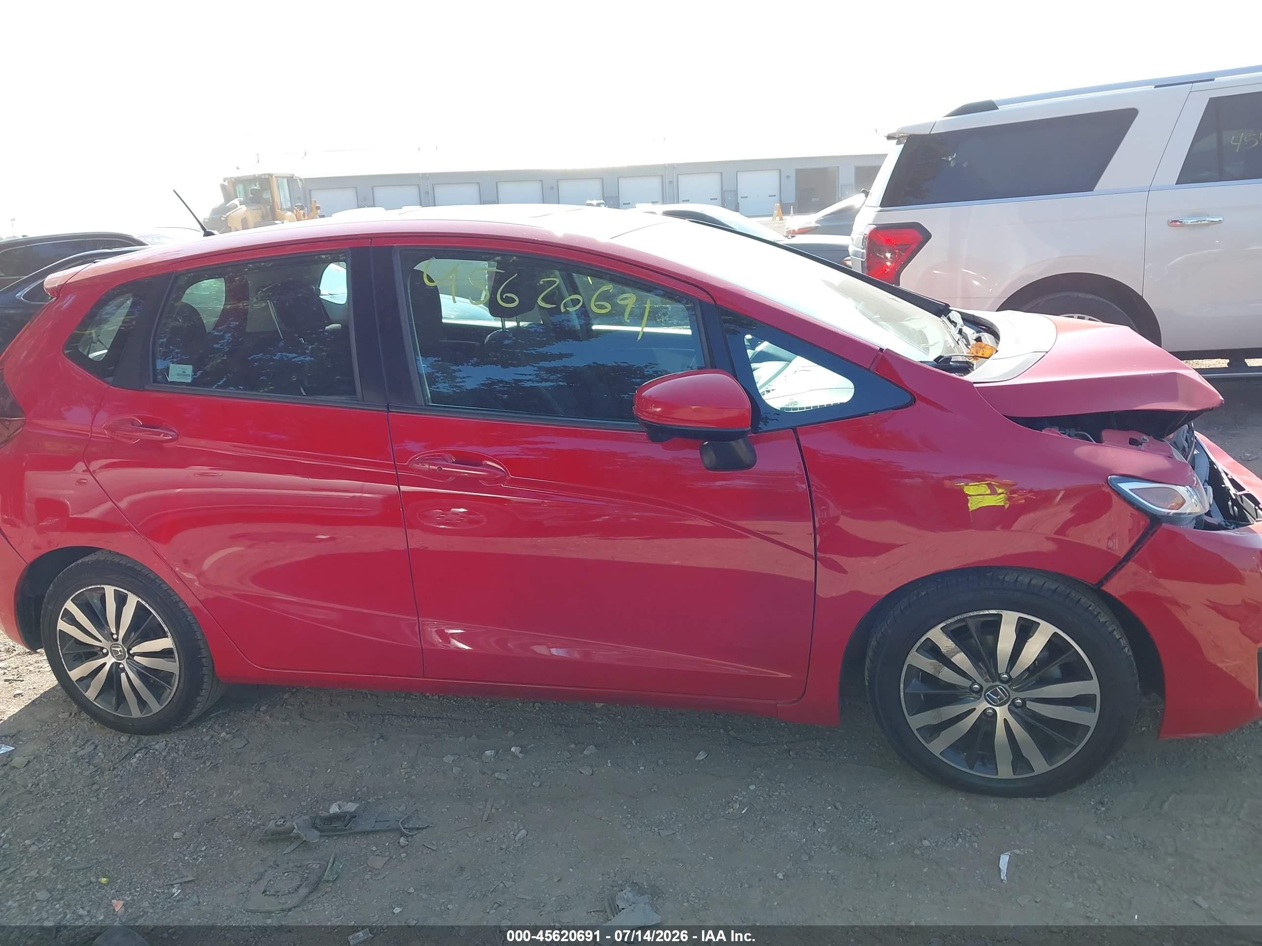 2015 Honda Fit Ex/ex-l Red vin: 3HGGK5H85FM711071