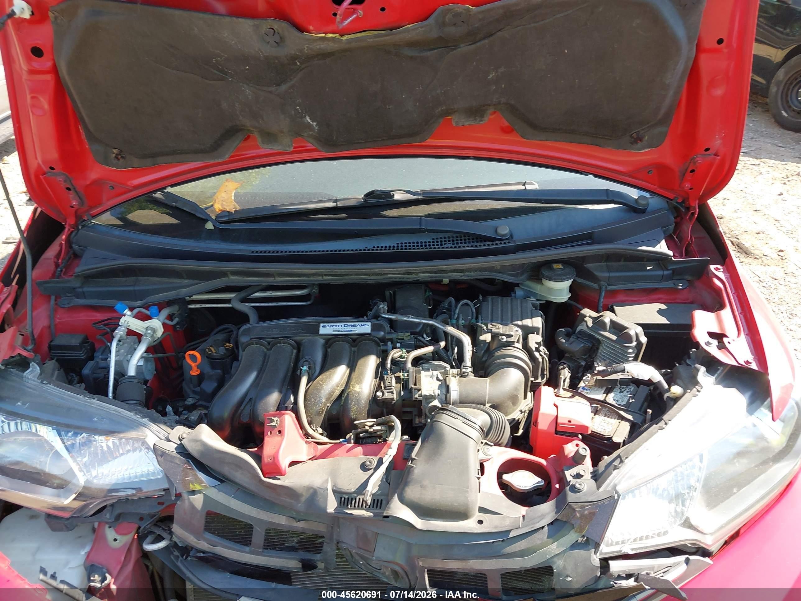 2015 Honda Fit Ex/ex-l Red vin: 3HGGK5H85FM711071