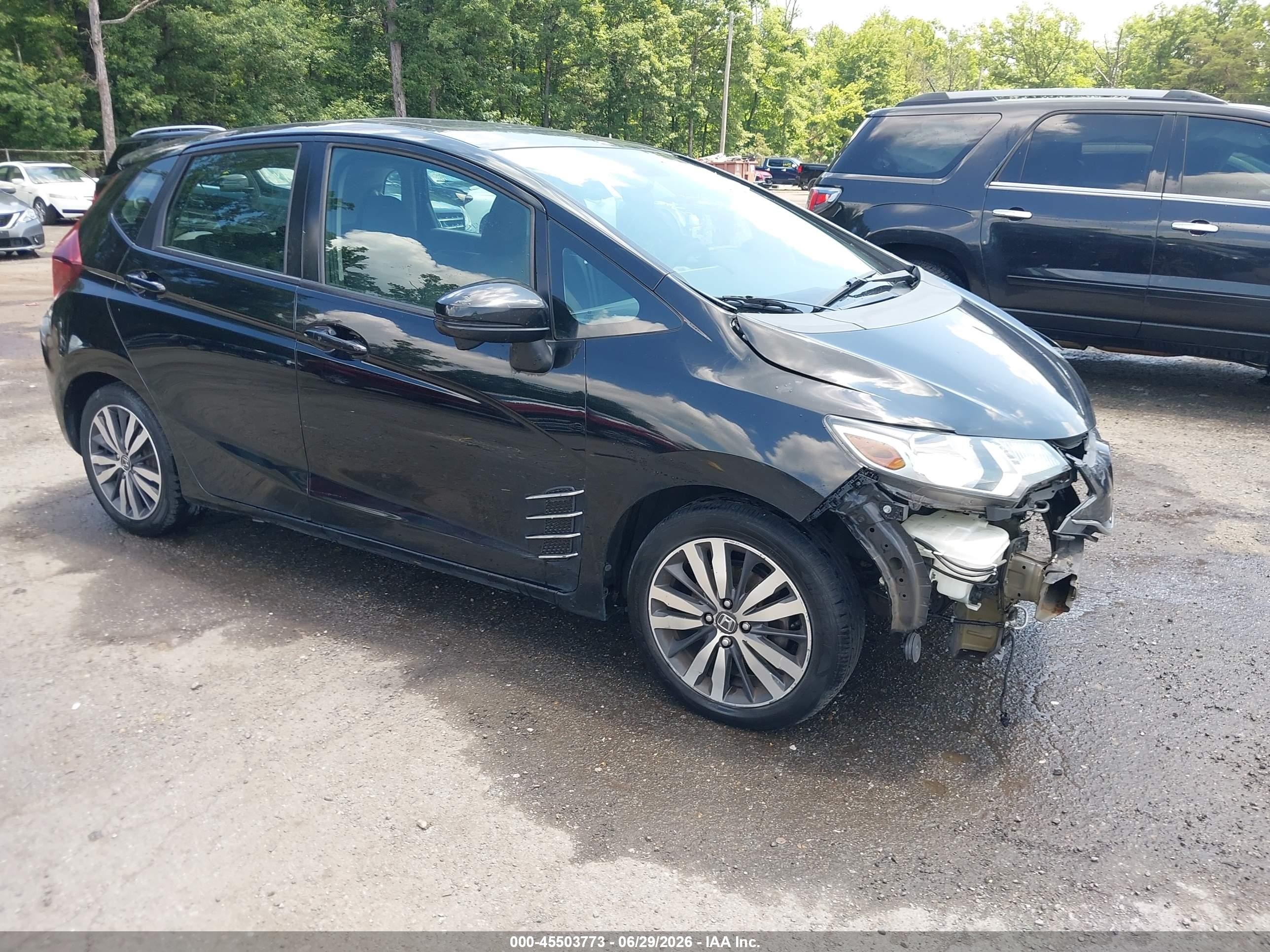 2015 Honda Fit Ex/ex-l Черный vin: 3HGGK5H85FM715668