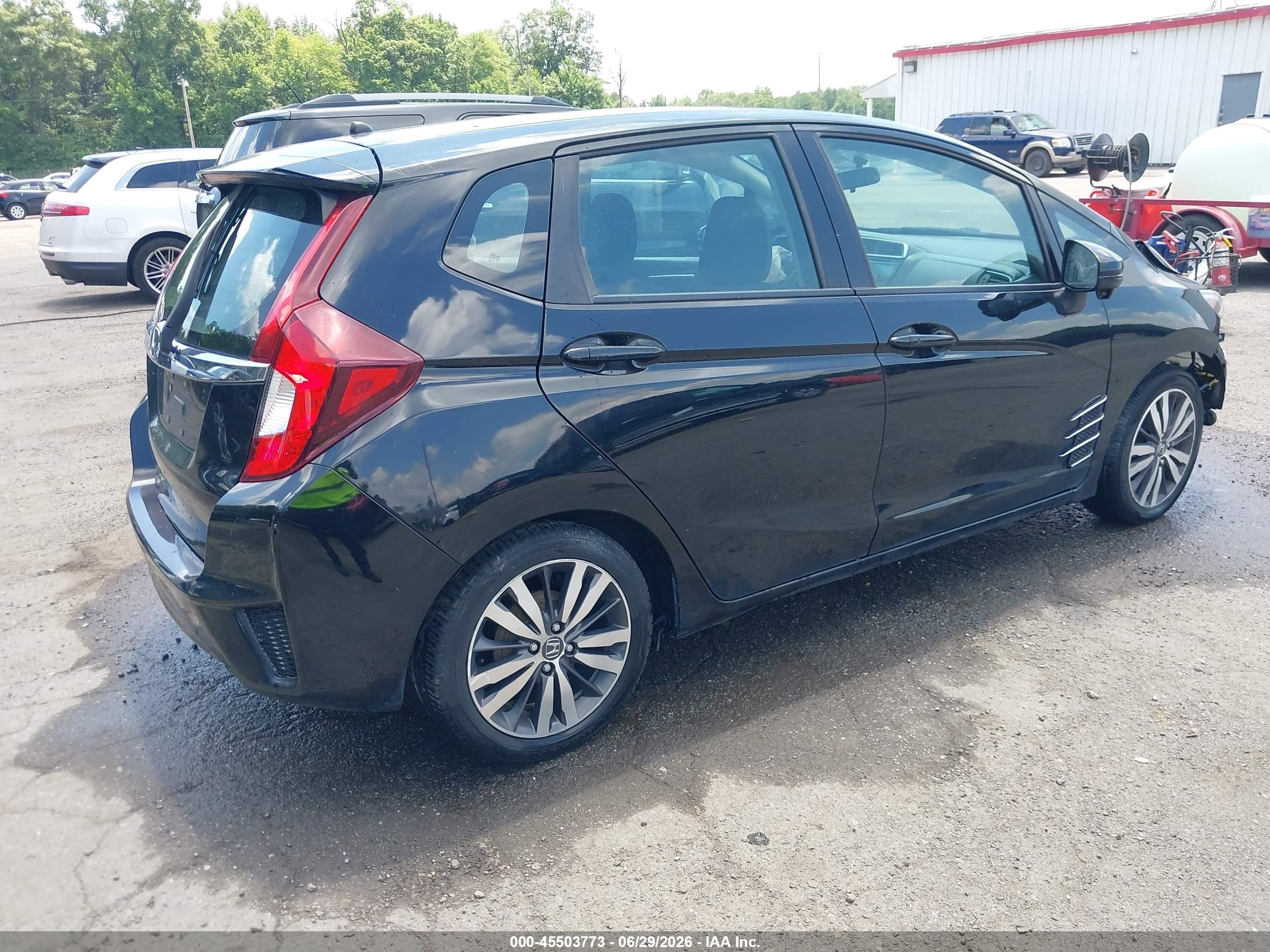 2015 Honda Fit Ex/ex-l Black vin: 3HGGK5H85FM715668