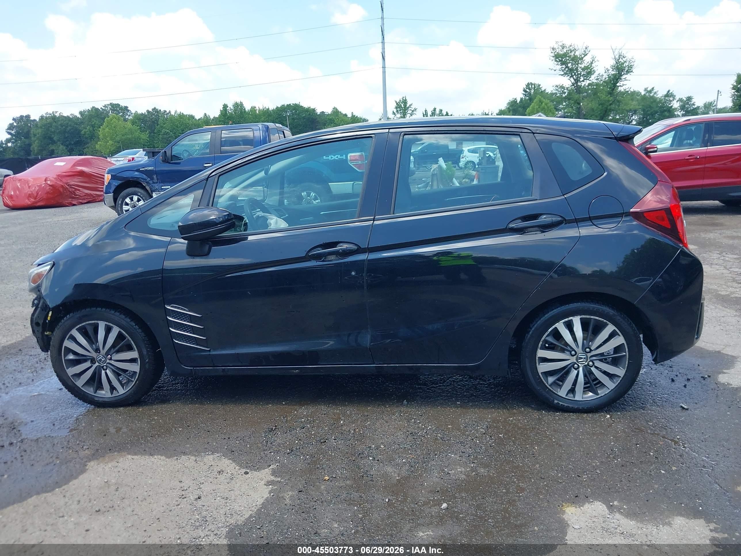 2015 Honda Fit Ex/ex-l Black vin: 3HGGK5H85FM715668