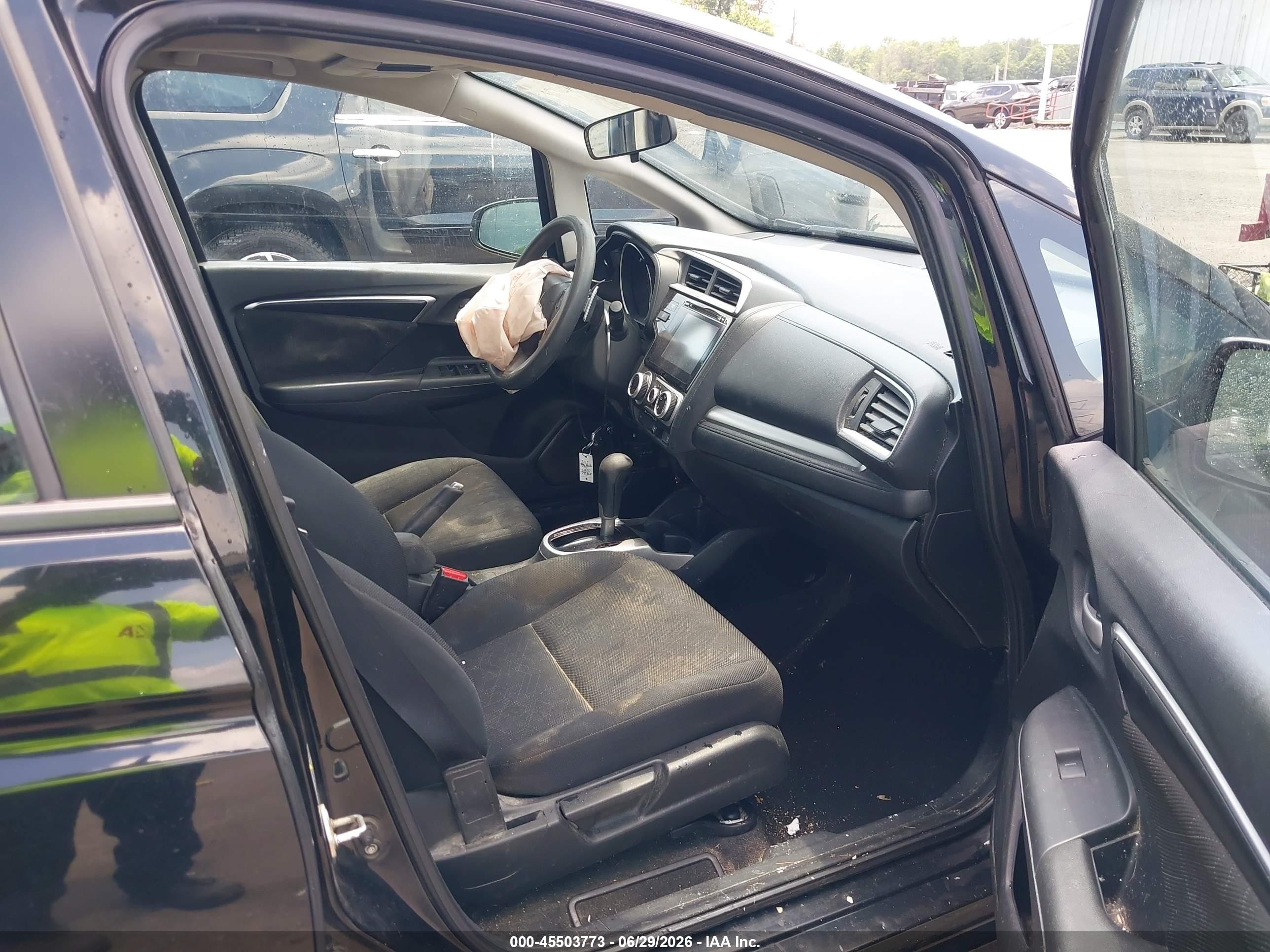 2015 Honda Fit Ex/ex-l Black vin: 3HGGK5H85FM715668