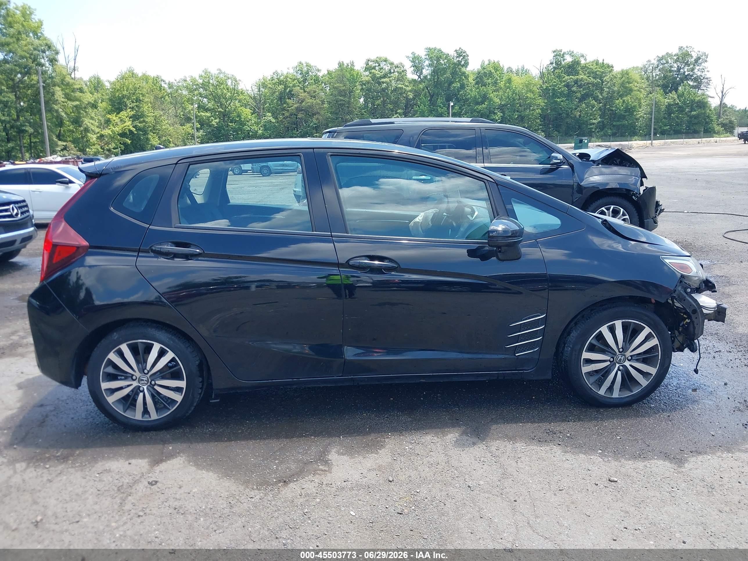 2015 Honda Fit Ex/ex-l Black vin: 3HGGK5H85FM715668
