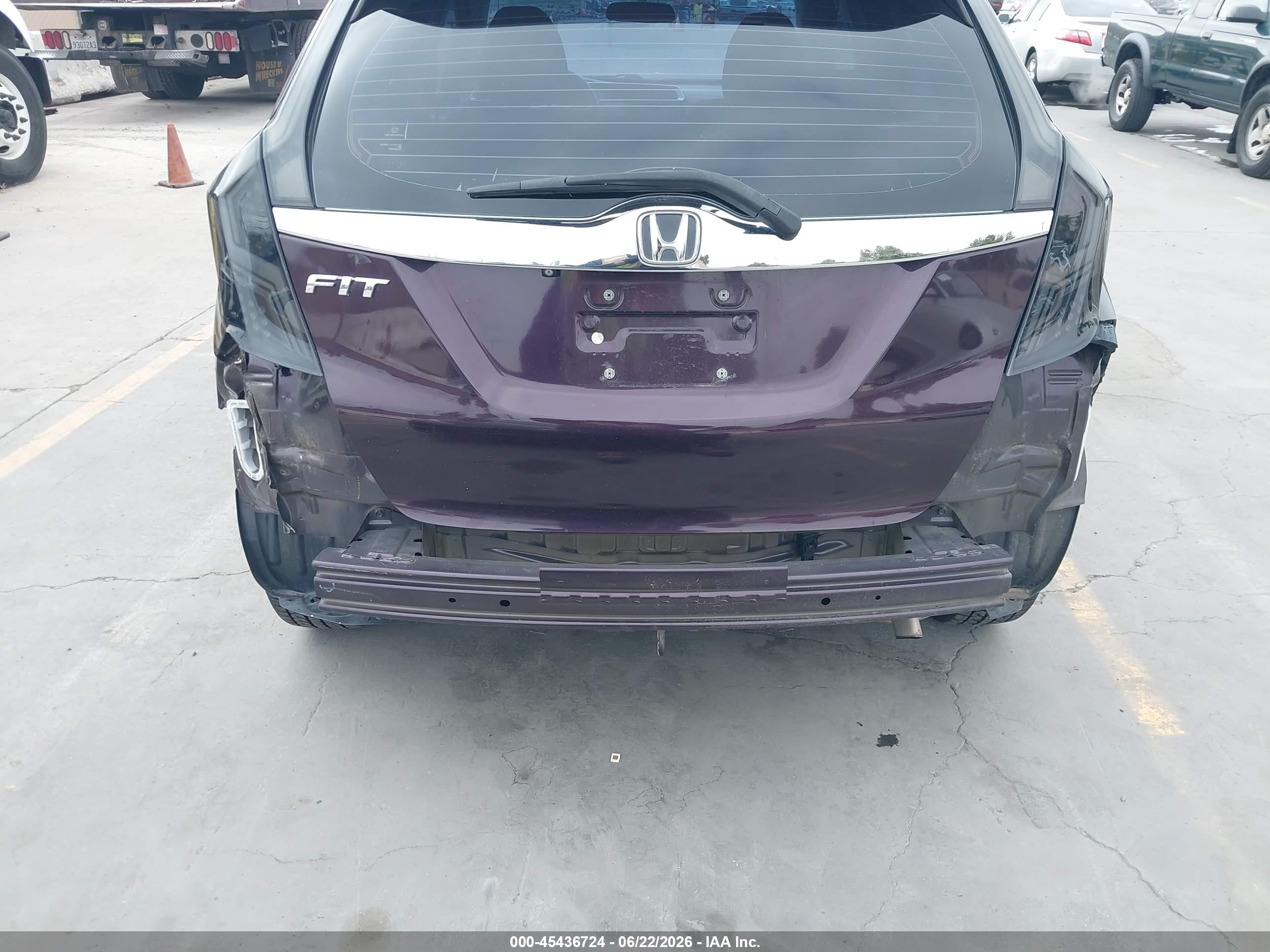2015 Honda Fit Ex/ex-l Purple vin: 3HGGK5H85FM717484