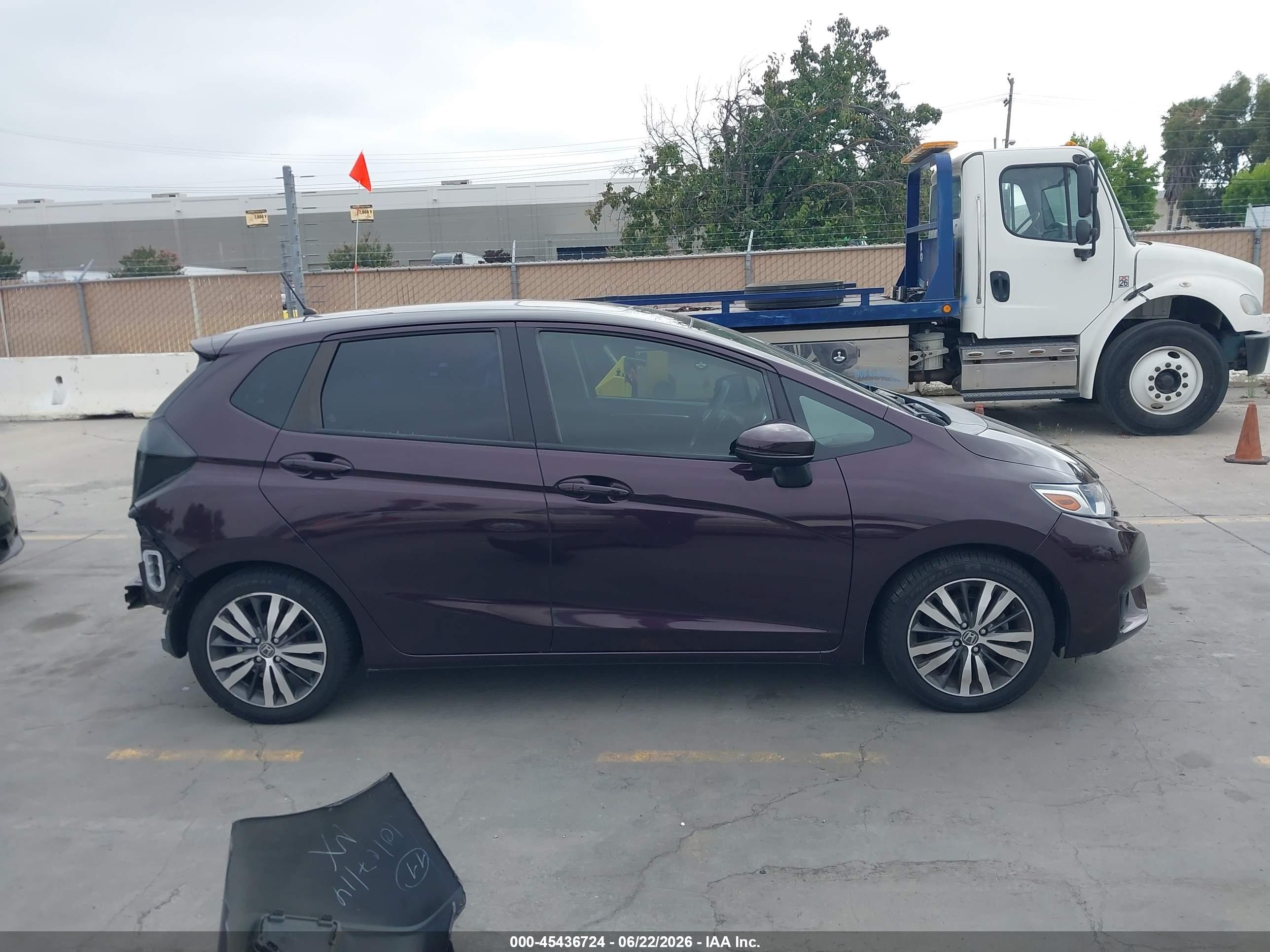 2015 Honda Fit Ex/ex-l Purple vin: 3HGGK5H85FM717484