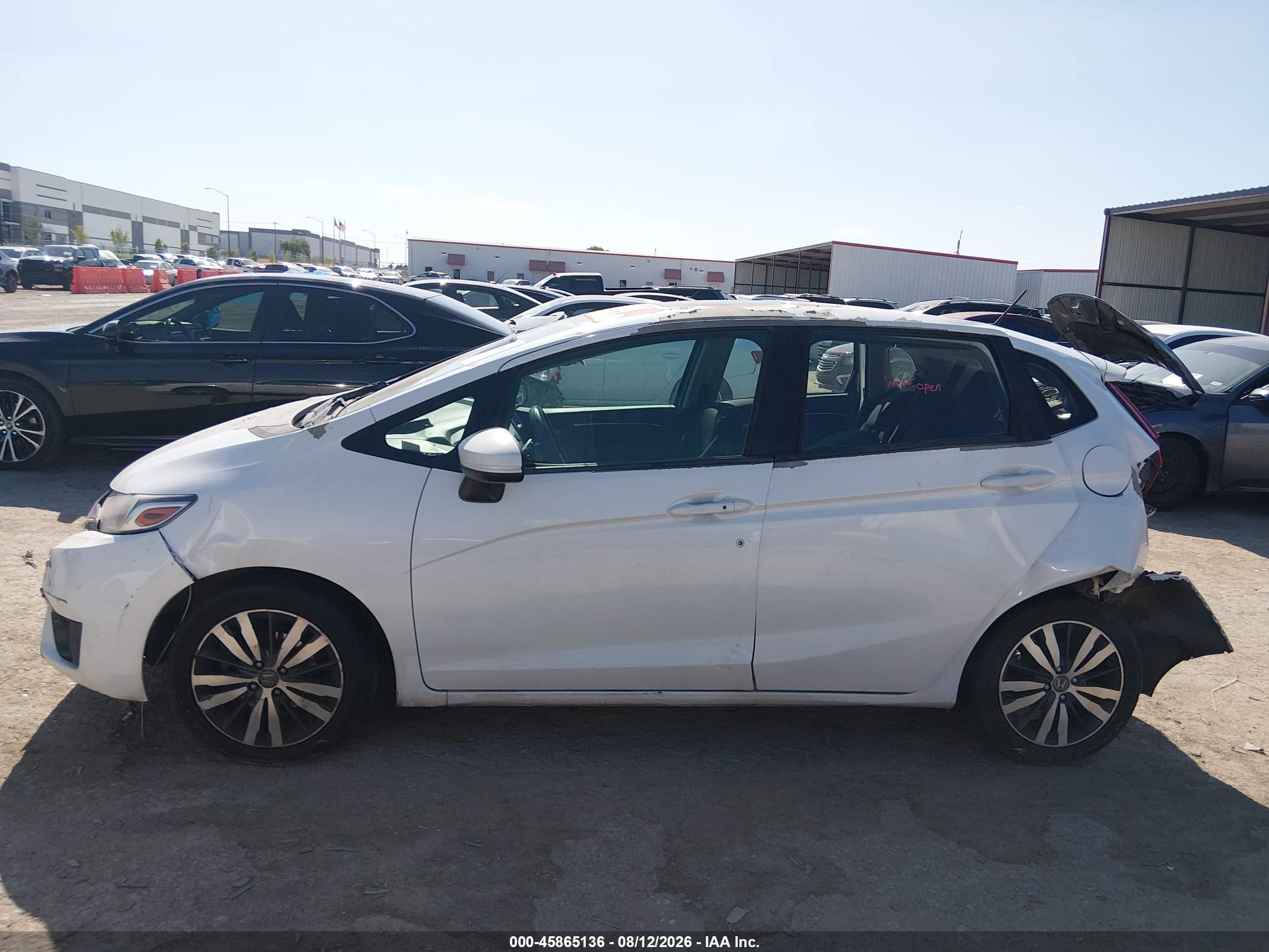 2015 Honda Fit Ex/ex-l Белый vin: 3HGGK5H85FM722622