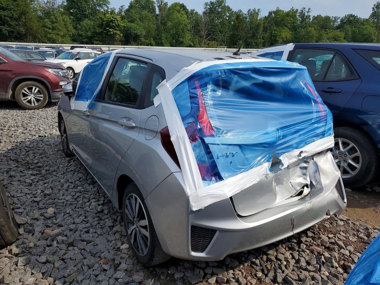 2015 Honda Fit Ex Серебряный vin: 3HGGK5H85FM725441