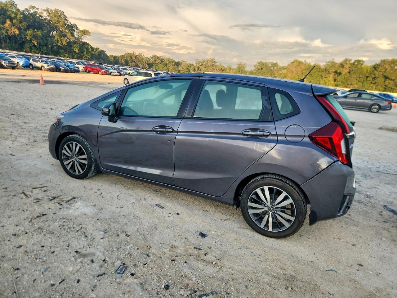 2015 Honda Fit Ex Gray vin: 3HGGK5H85FM730008