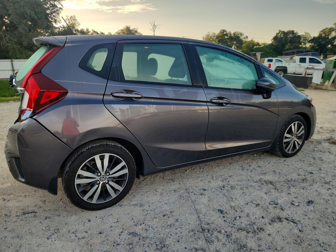 2015 Honda Fit Ex Gray vin: 3HGGK5H85FM730008