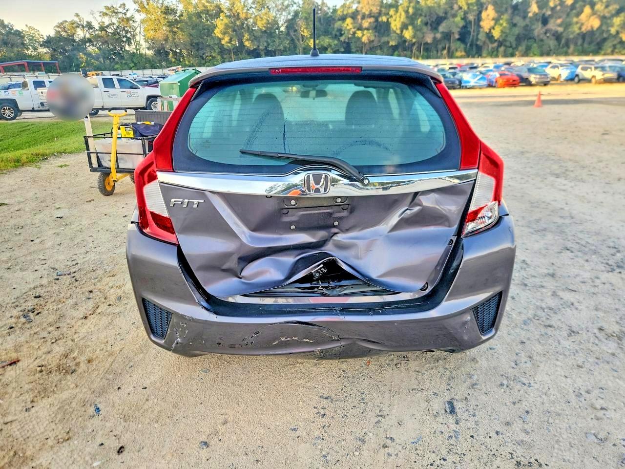 2015 Honda Fit Ex Gray vin: 3HGGK5H85FM730008