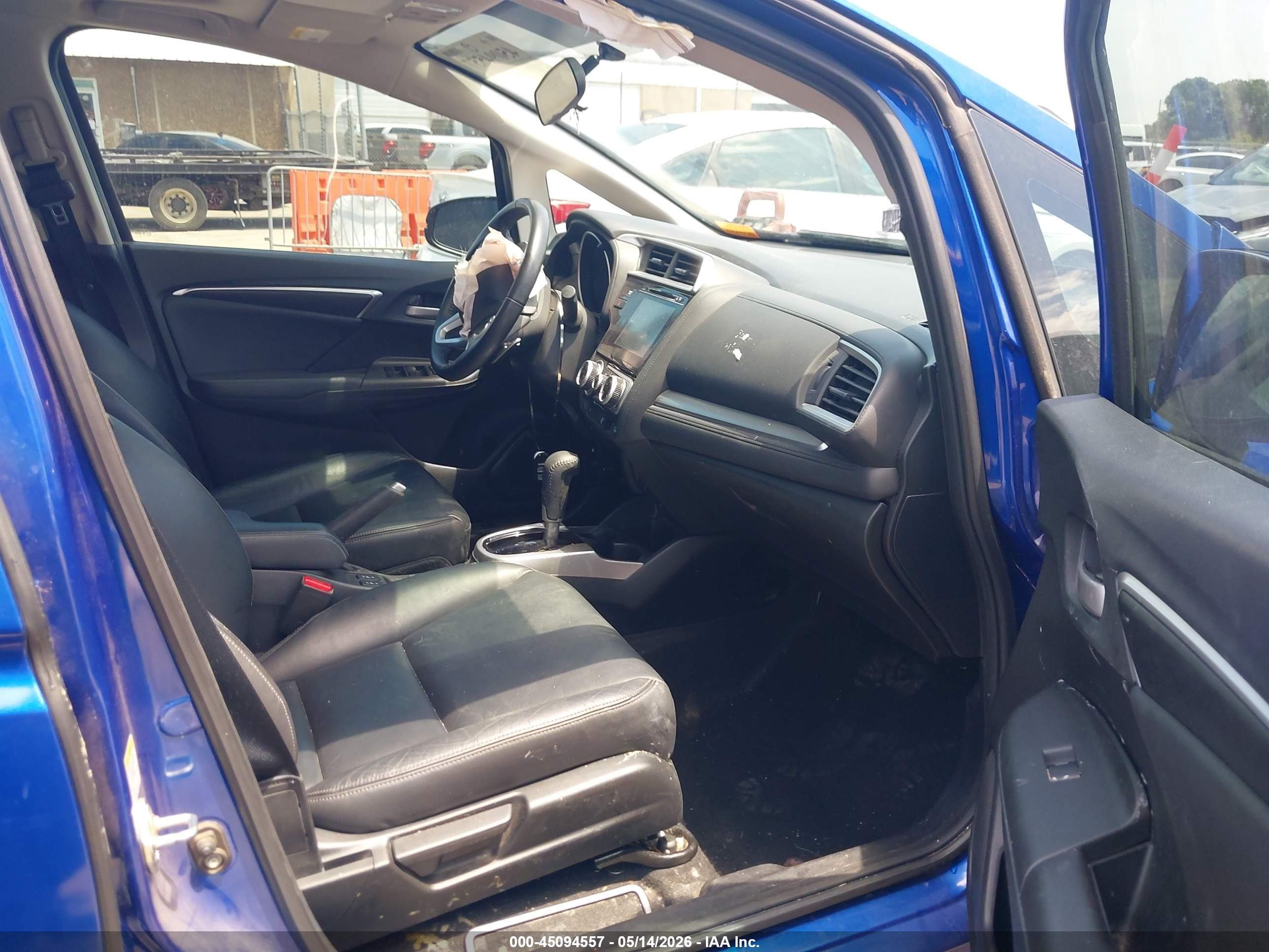 2015 Honda Fit Ex/ex-l Blue vin: 3HGGK5H85FM733166