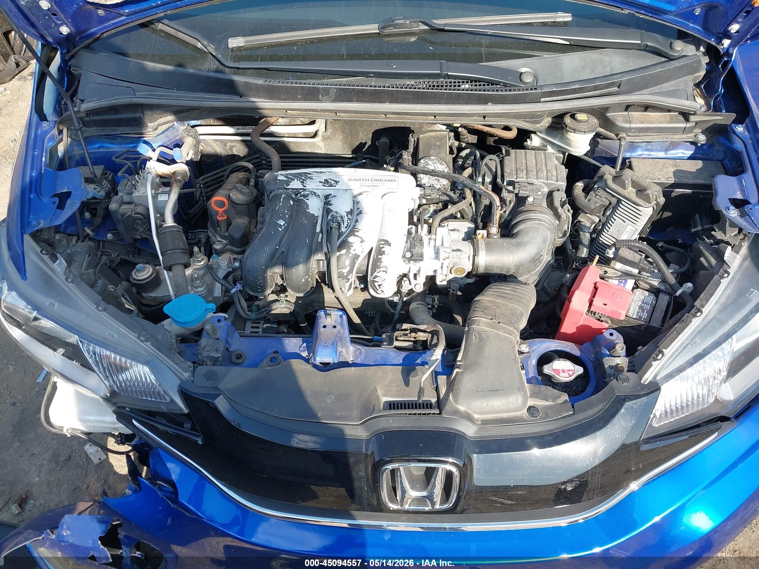 2015 Honda Fit Ex/ex-l Blue vin: 3HGGK5H85FM733166
