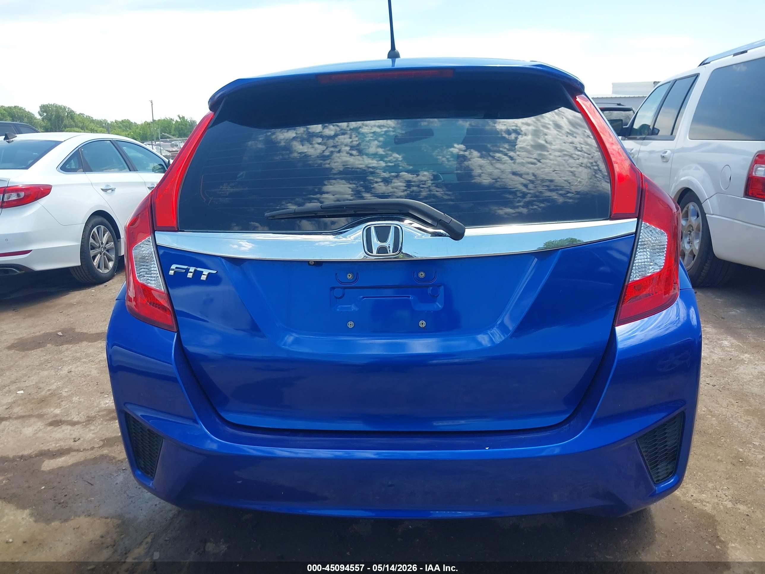 2015 Honda Fit Ex/ex-l Blue vin: 3HGGK5H85FM733166