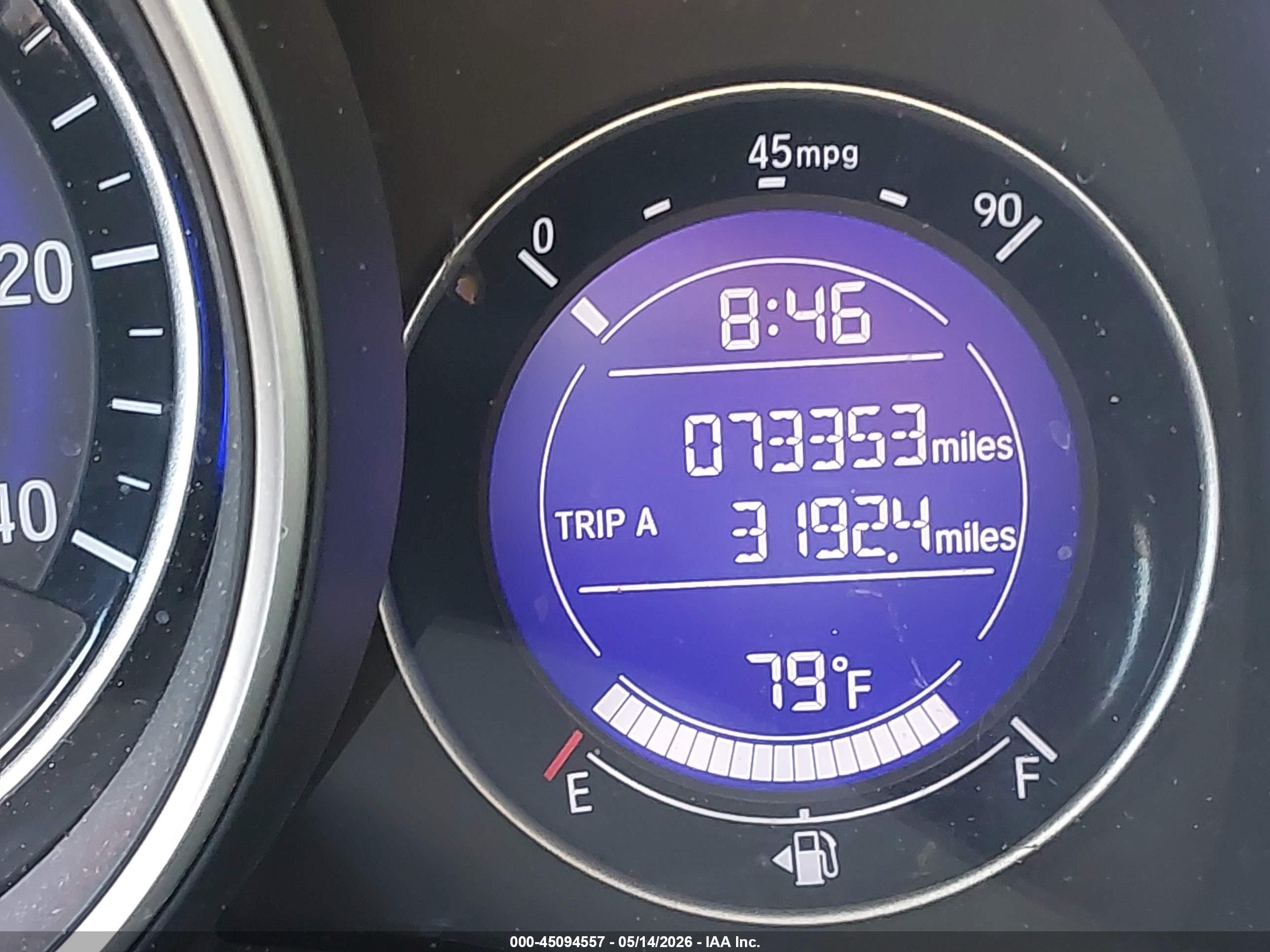2015 Honda Fit Ex/ex-l Blue vin: 3HGGK5H85FM733166