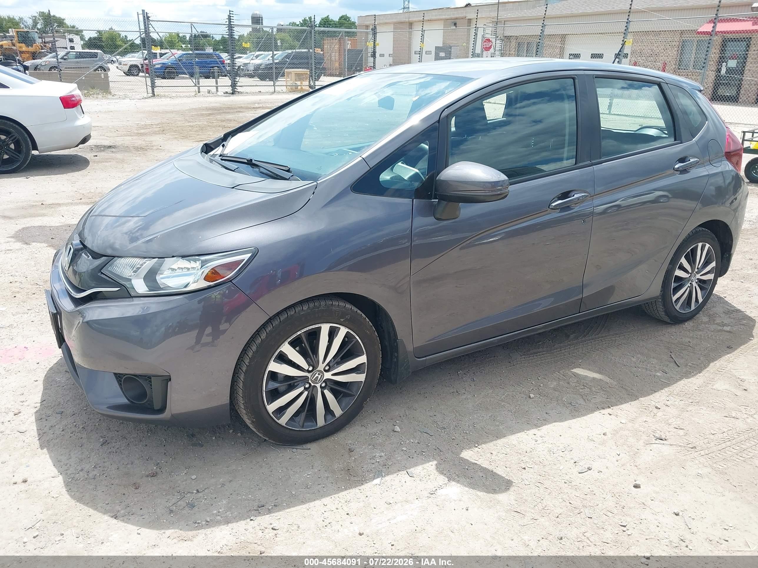 2015 Honda Fit Ex/ex-l Gray vin: 3HGGK5H85FM736391