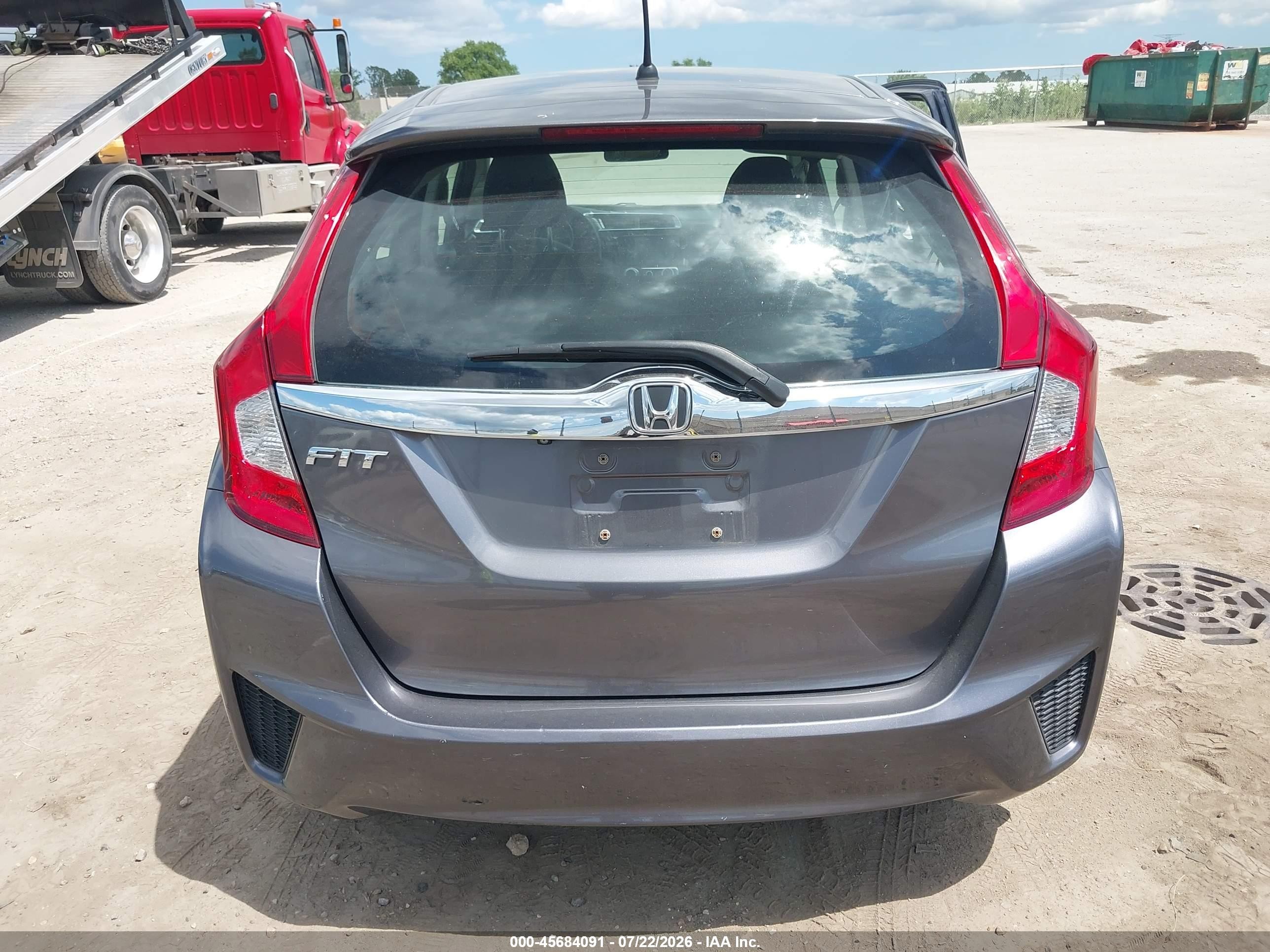 2015 Honda Fit Ex/ex-l Gray vin: 3HGGK5H85FM736391
