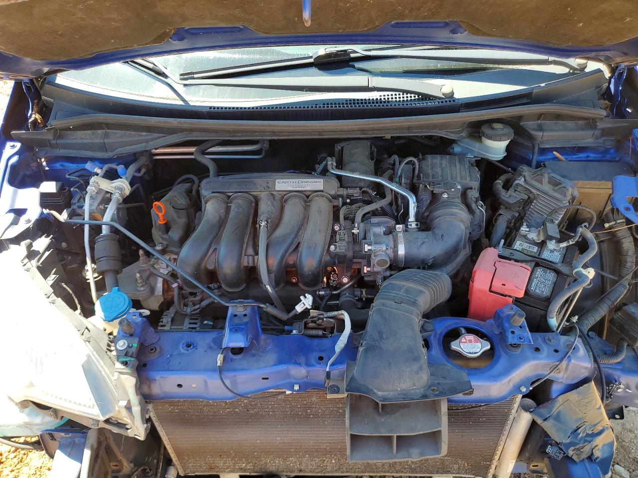 2015 Honda Fit Ex Blue vin: 3HGGK5H85FM737430