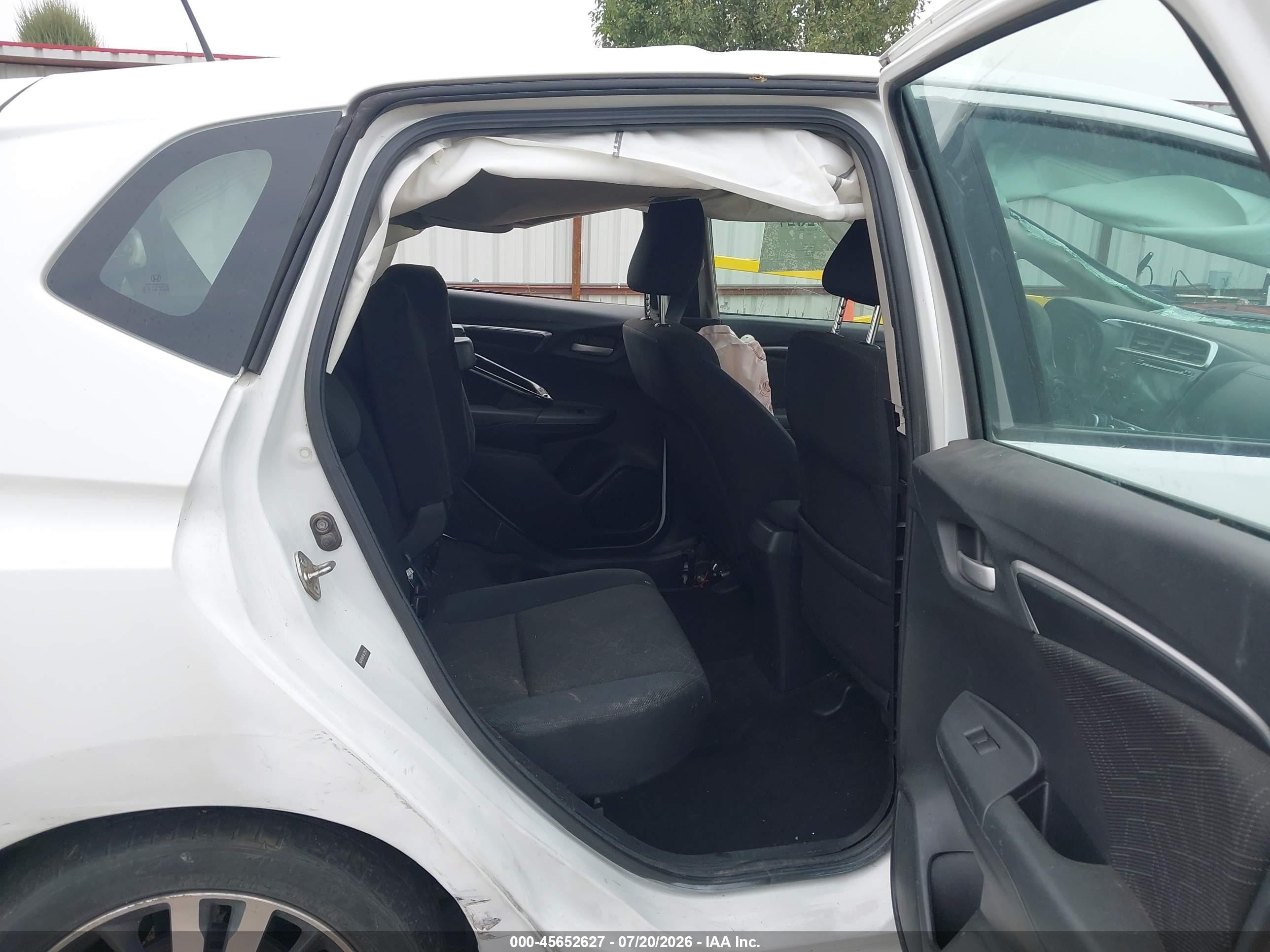 2015 Honda Fit Ex/ex-l White vin: 3HGGK5H85FM739503