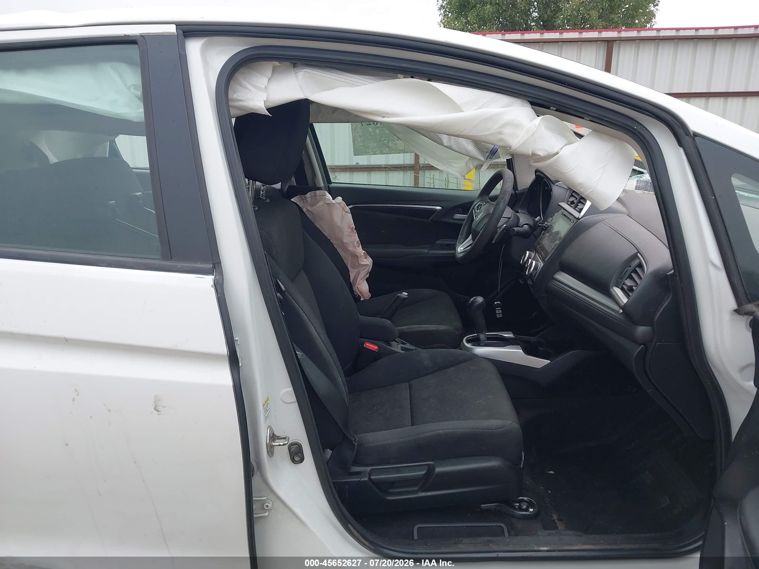 2015 Honda Fit Ex/ex-l White vin: 3HGGK5H85FM739503