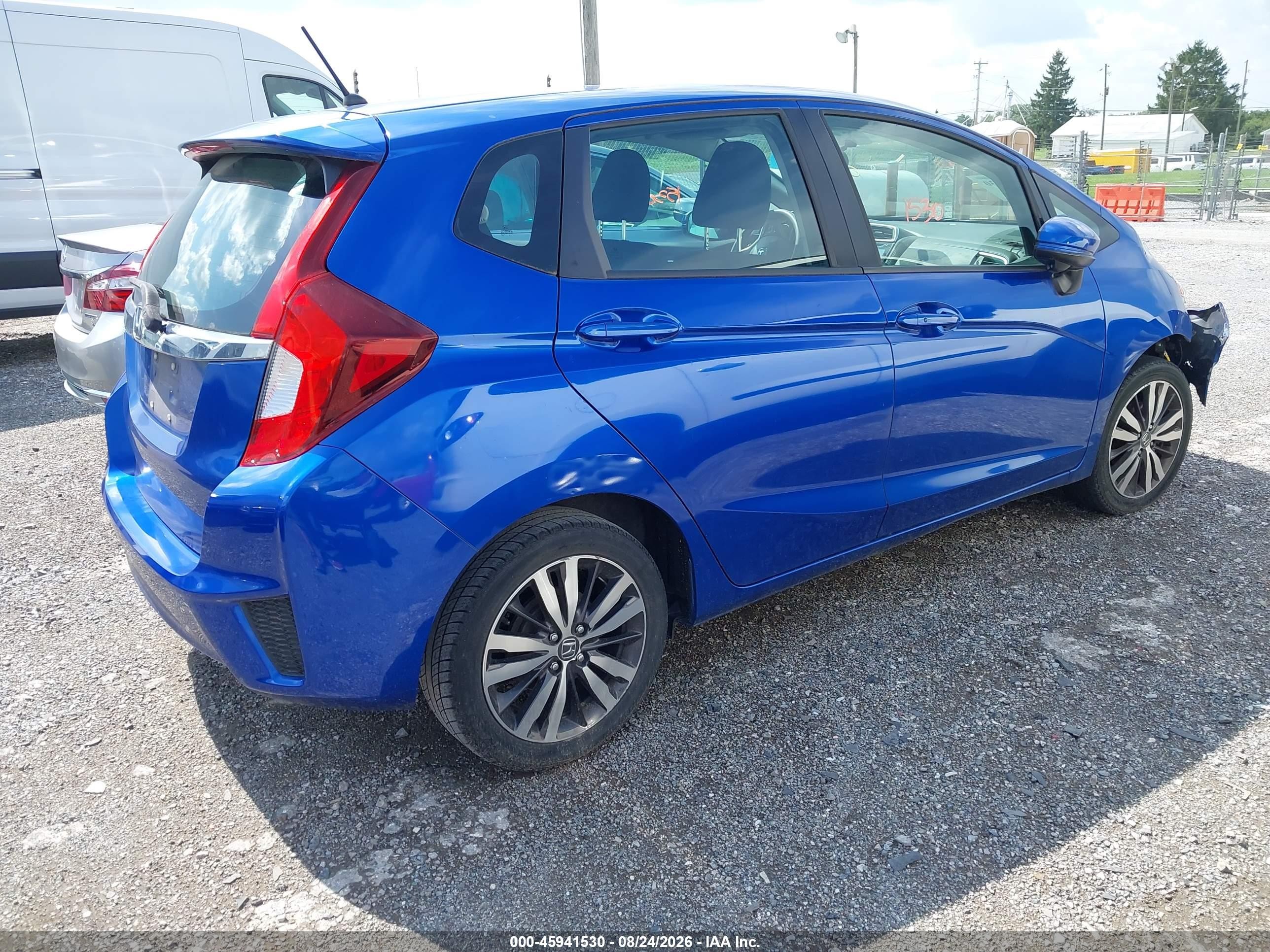 2015 Honda Fit Ex/ex-l Blue vin: 3HGGK5H85FM743518