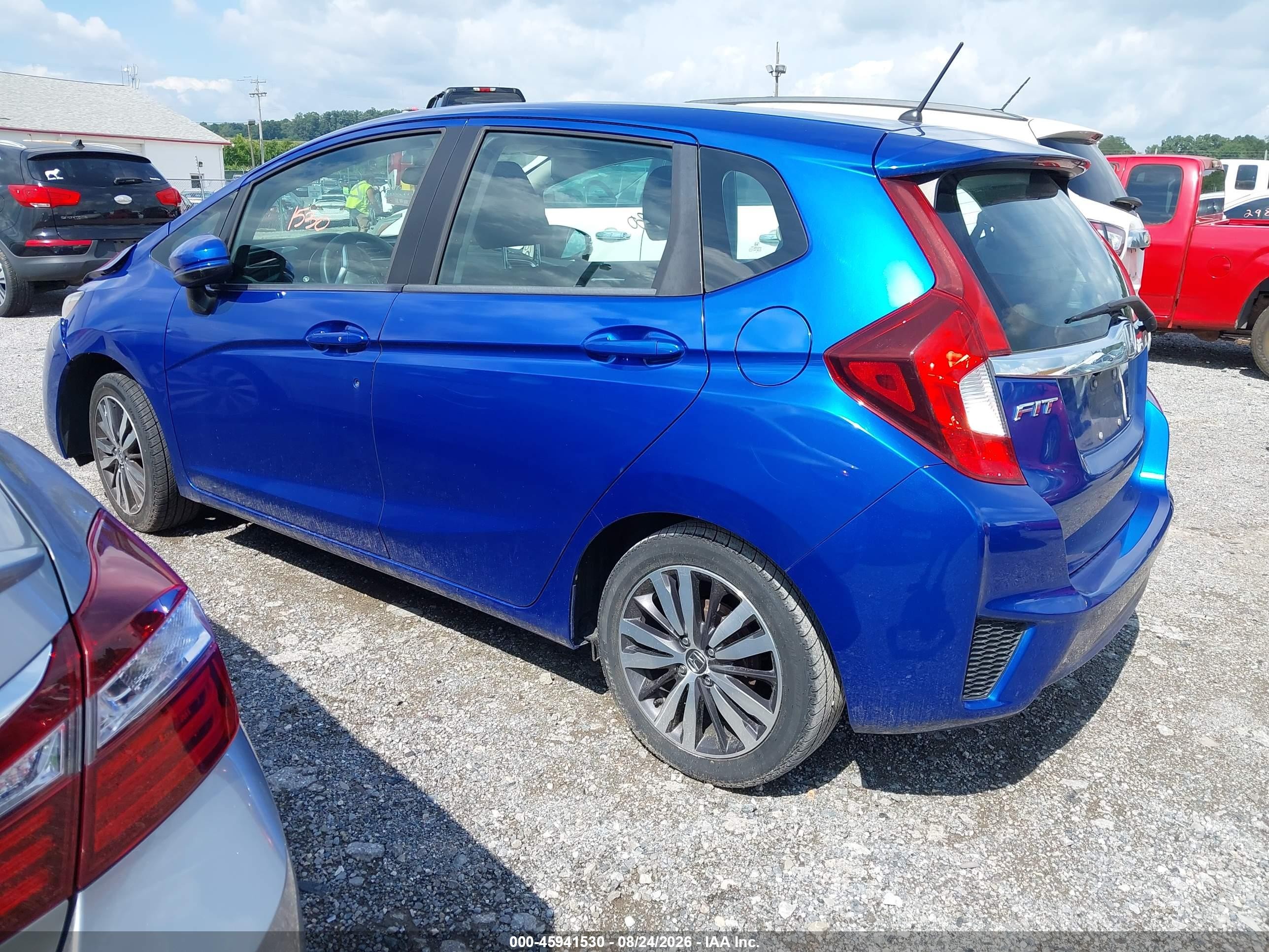 2015 Honda Fit Ex/ex-l Blue vin: 3HGGK5H85FM743518