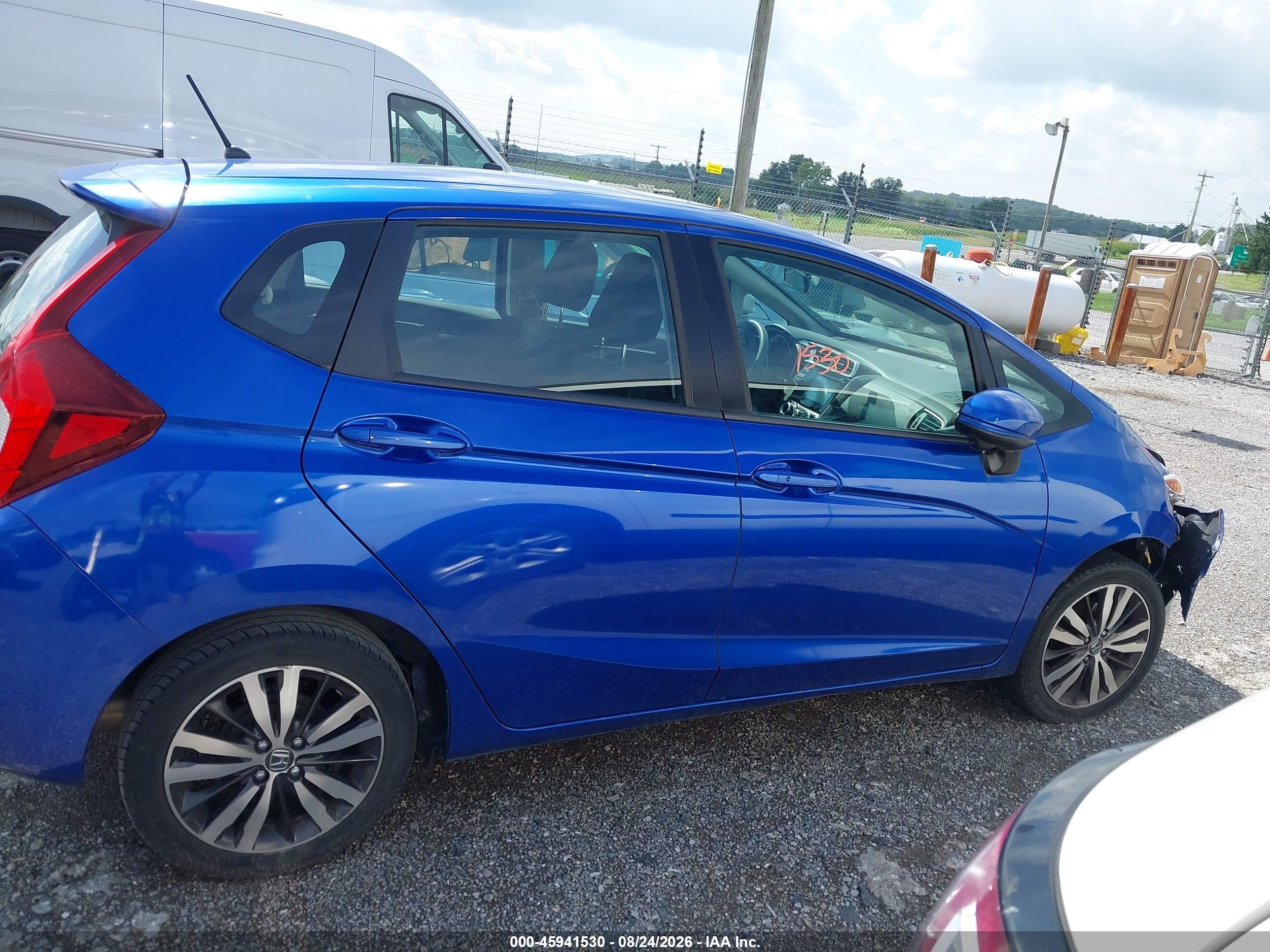 2015 Honda Fit Ex/ex-l Blue vin: 3HGGK5H85FM743518