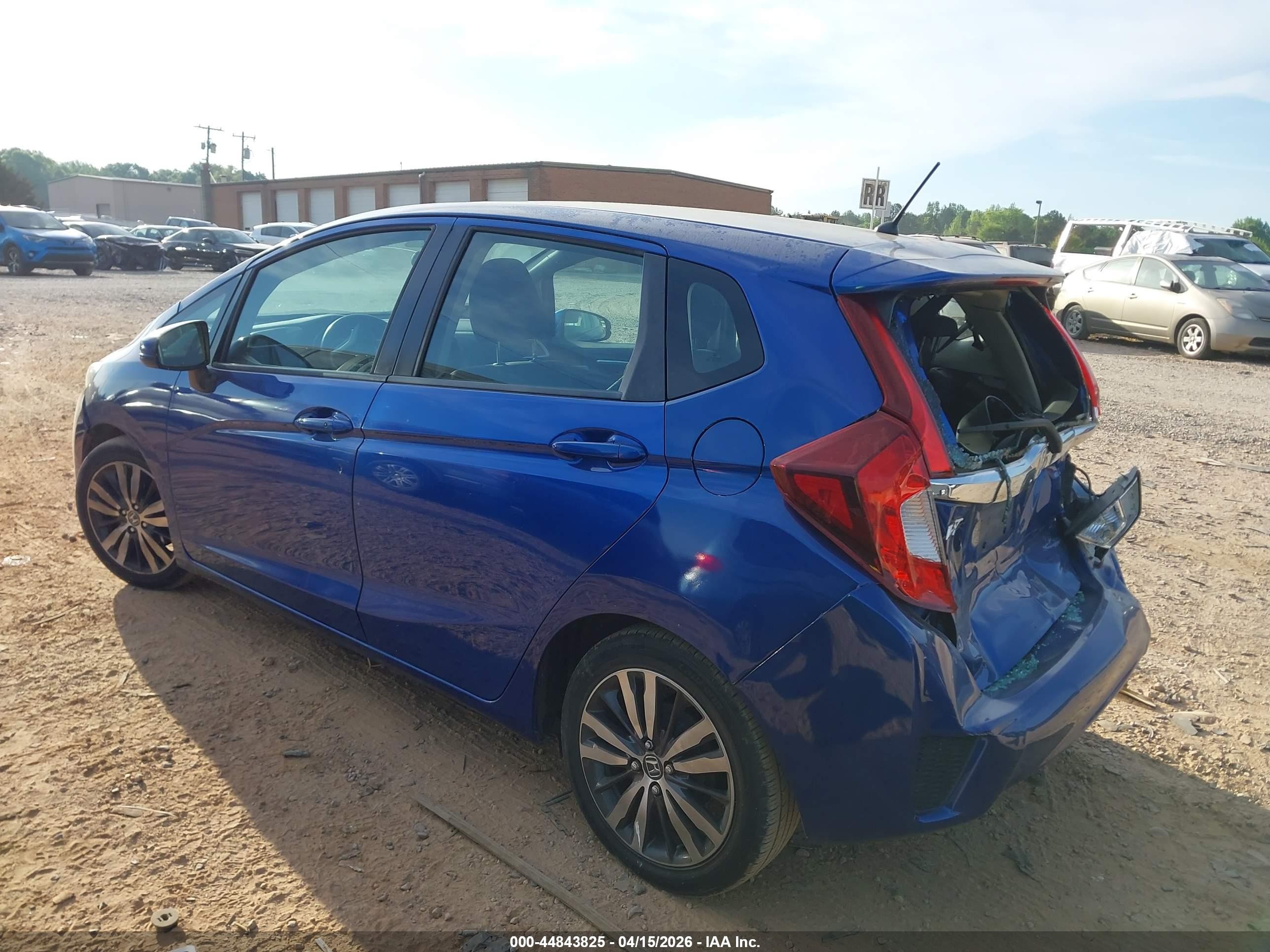 2015 Honda Fit Ex/ex-l Синий vin: 3HGGK5H85FM745754