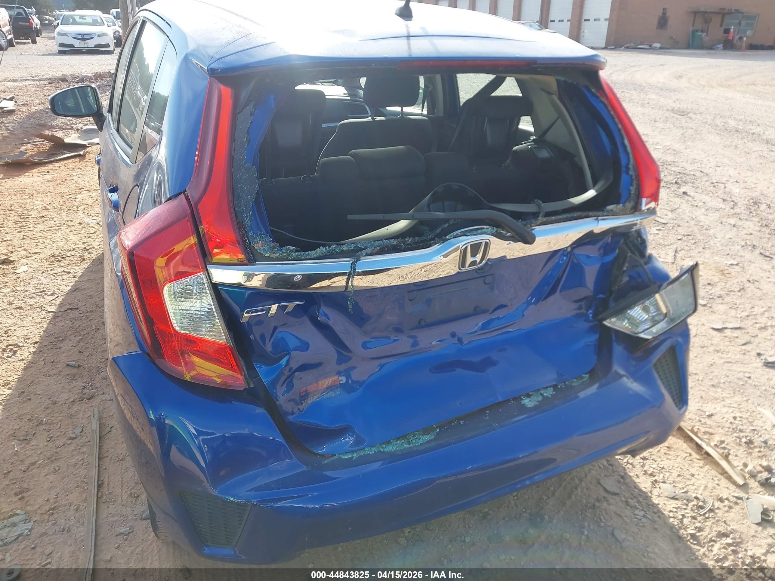 2015 Honda Fit Ex/ex-l Синий vin: 3HGGK5H85FM745754