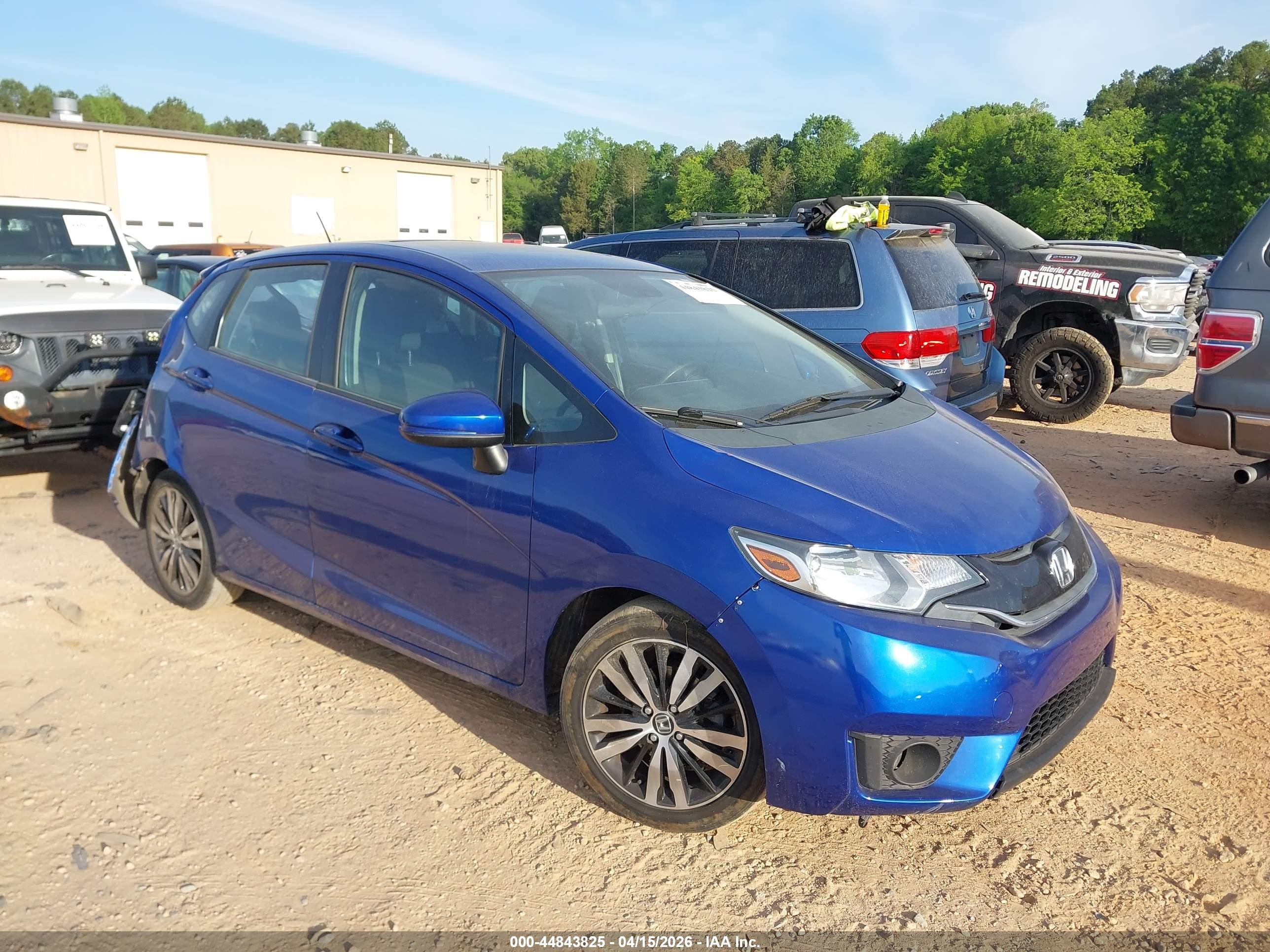 2015 Honda Fit Ex/ex-l Синий vin: 3HGGK5H85FM745754
