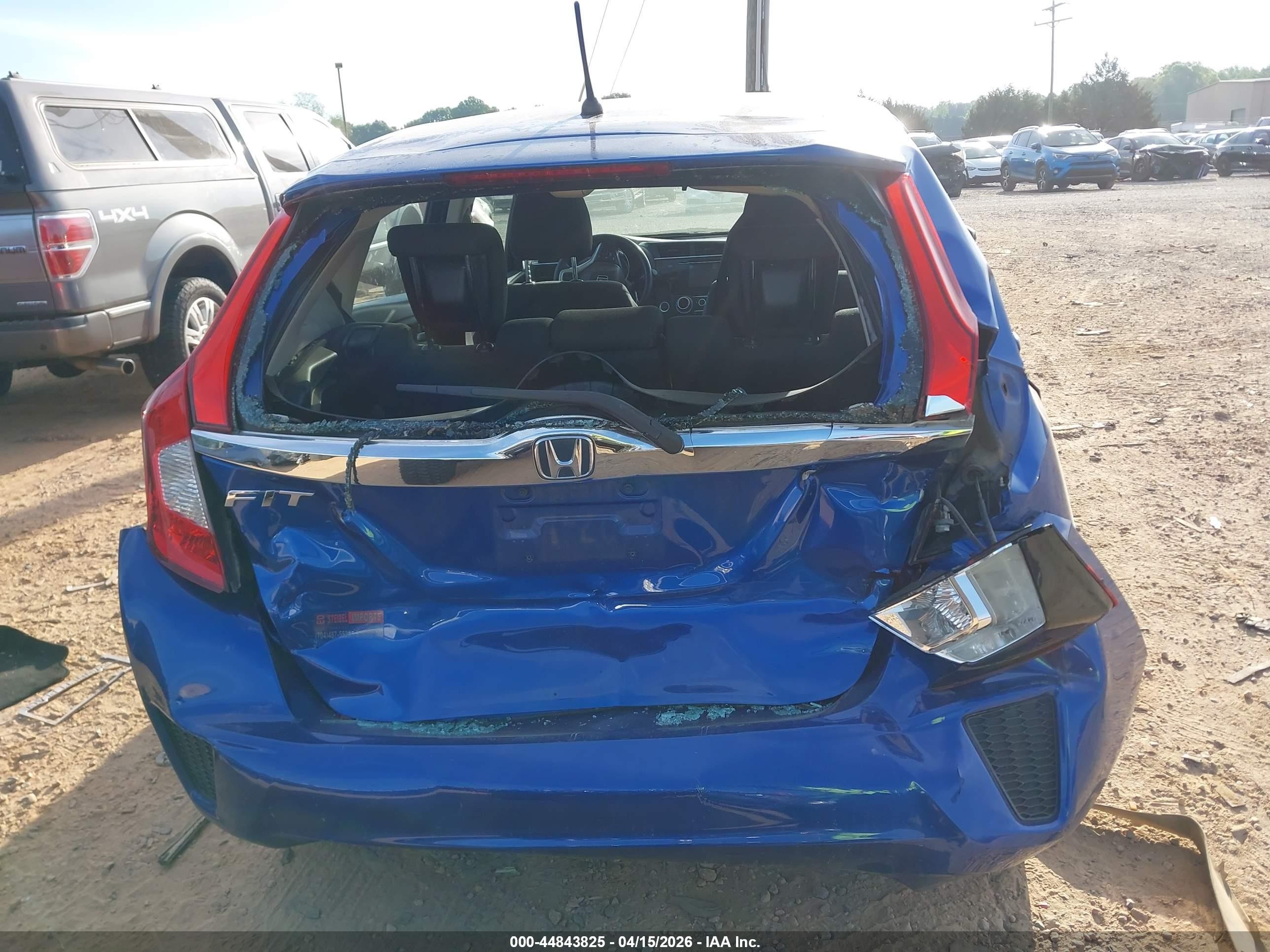2015 Honda Fit Ex/ex-l Синий vin: 3HGGK5H85FM745754