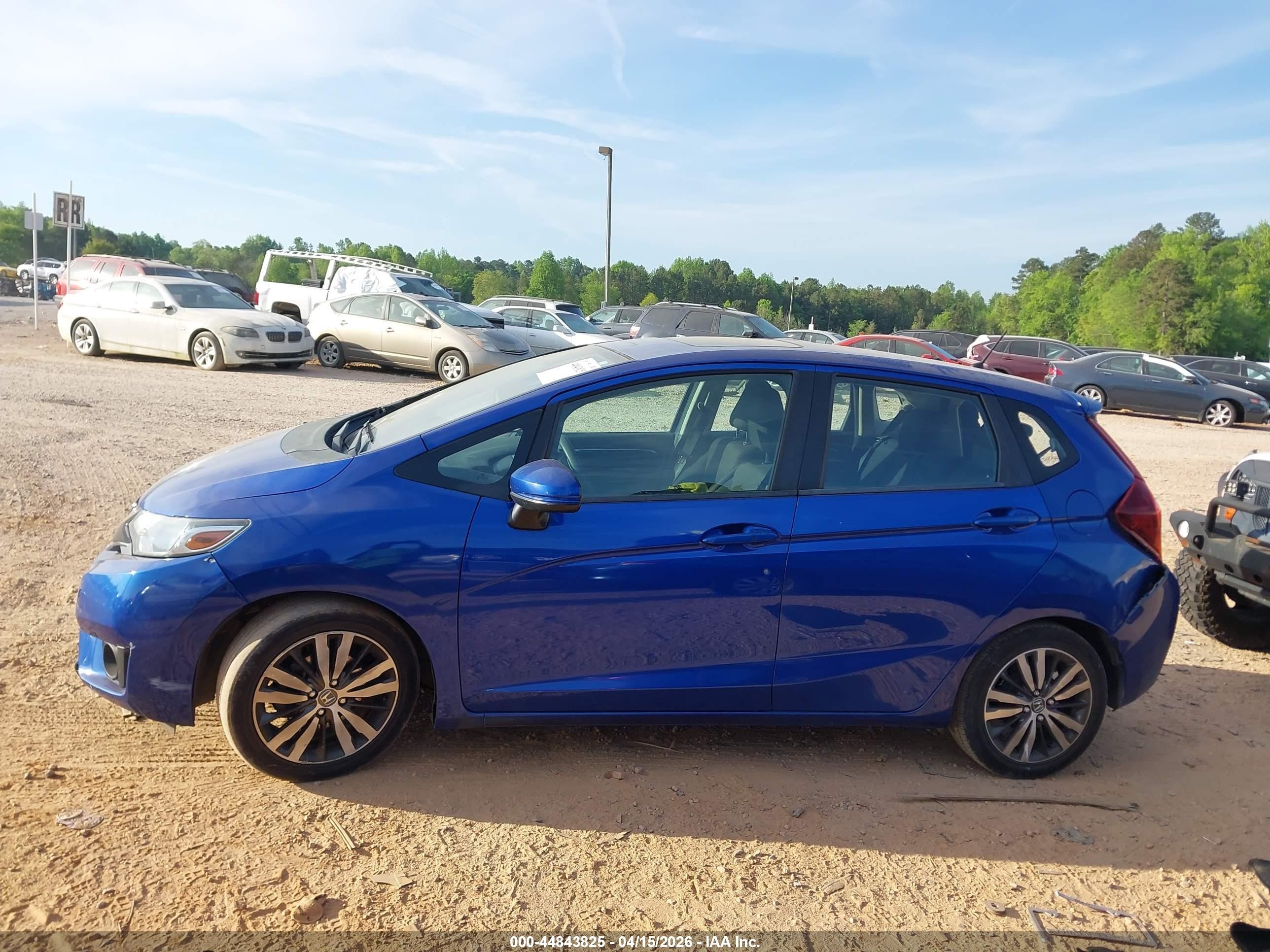 2015 Honda Fit Ex/ex-l Синий vin: 3HGGK5H85FM745754