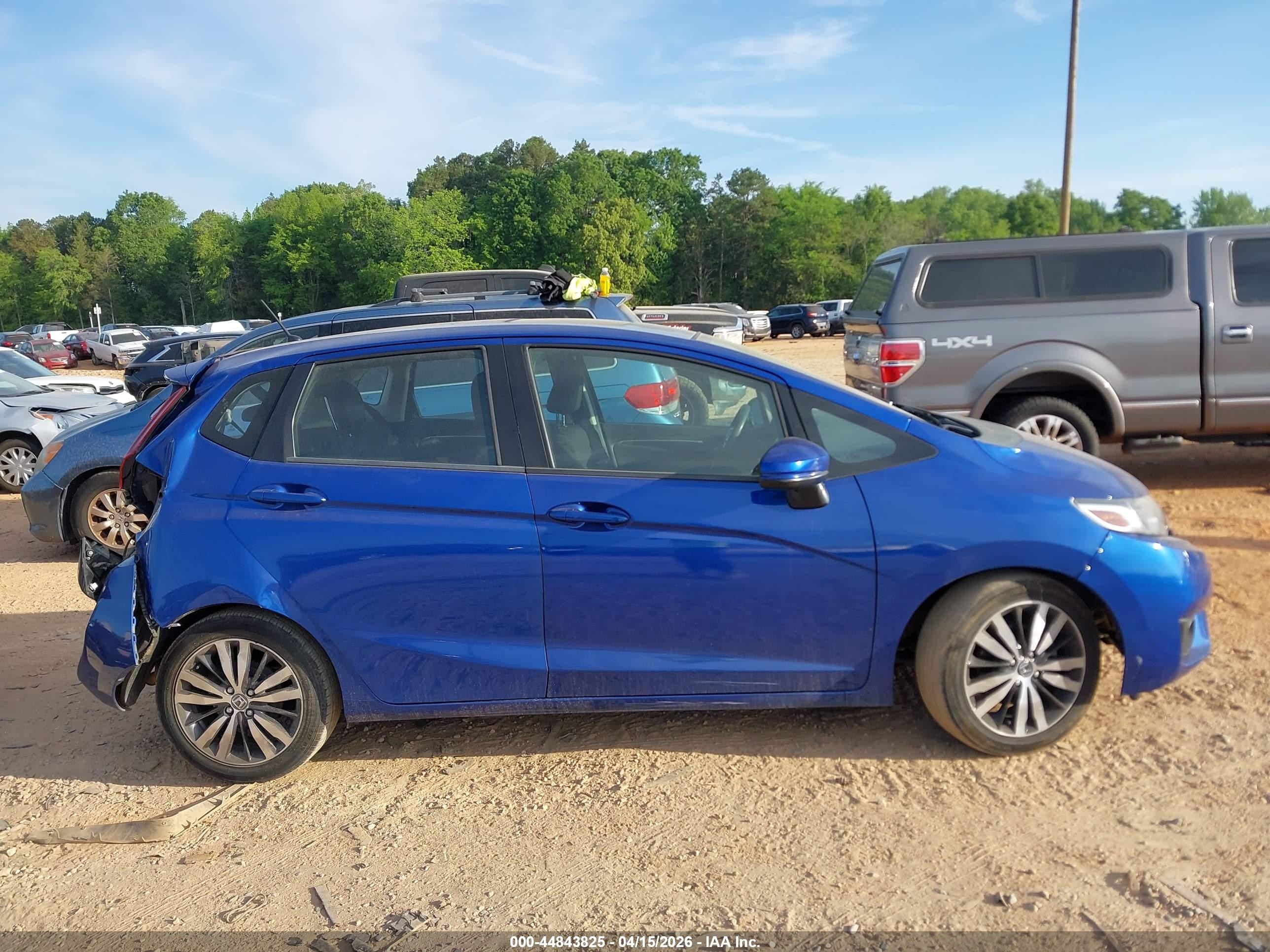 2015 Honda Fit Ex/ex-l Синий vin: 3HGGK5H85FM745754